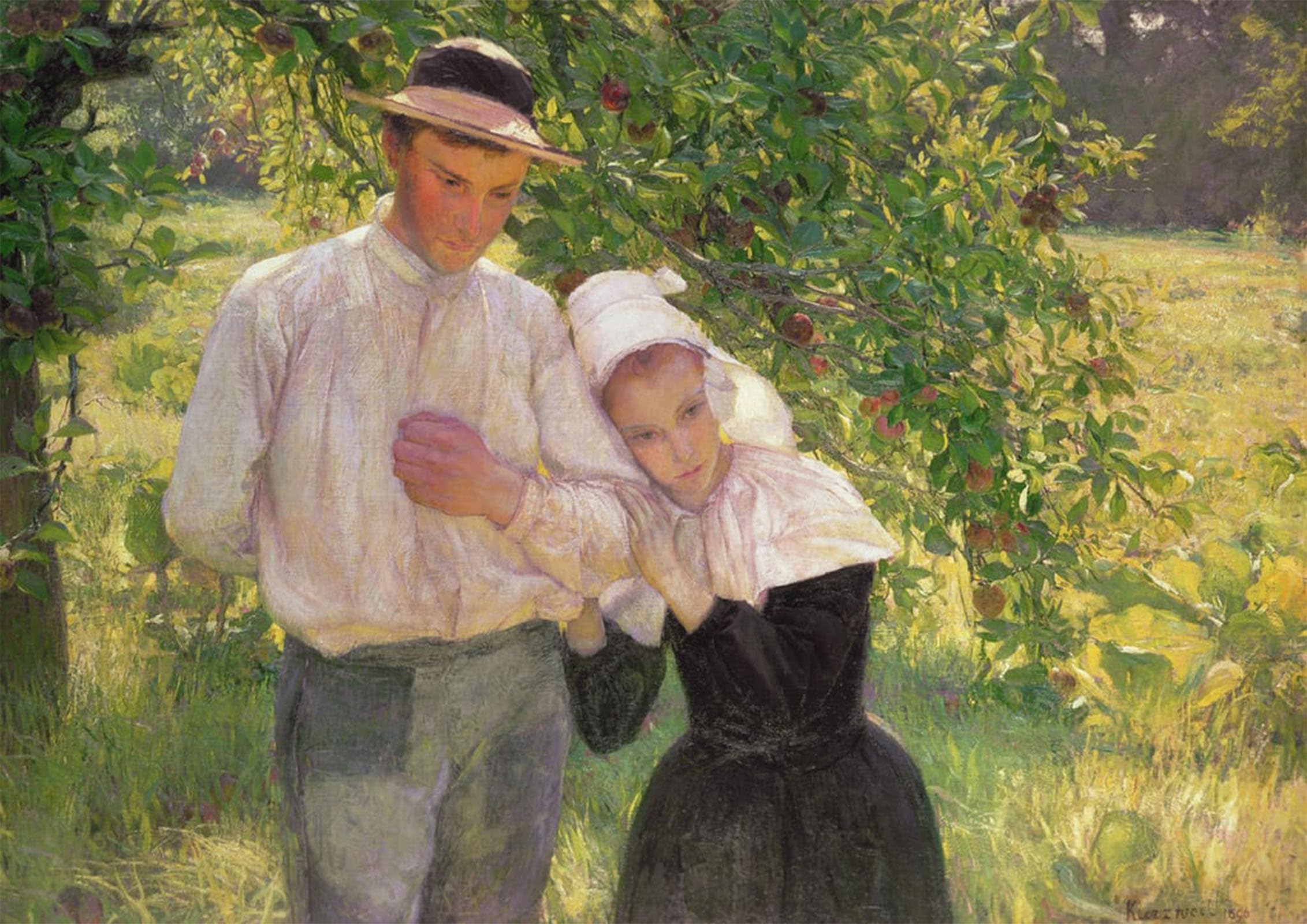 ARTXLXXBN Famous Print Painting Colorful Art Print the Convalescent by Max Kurzweil Canvas Art Decorations for Home Decor 60x90cm