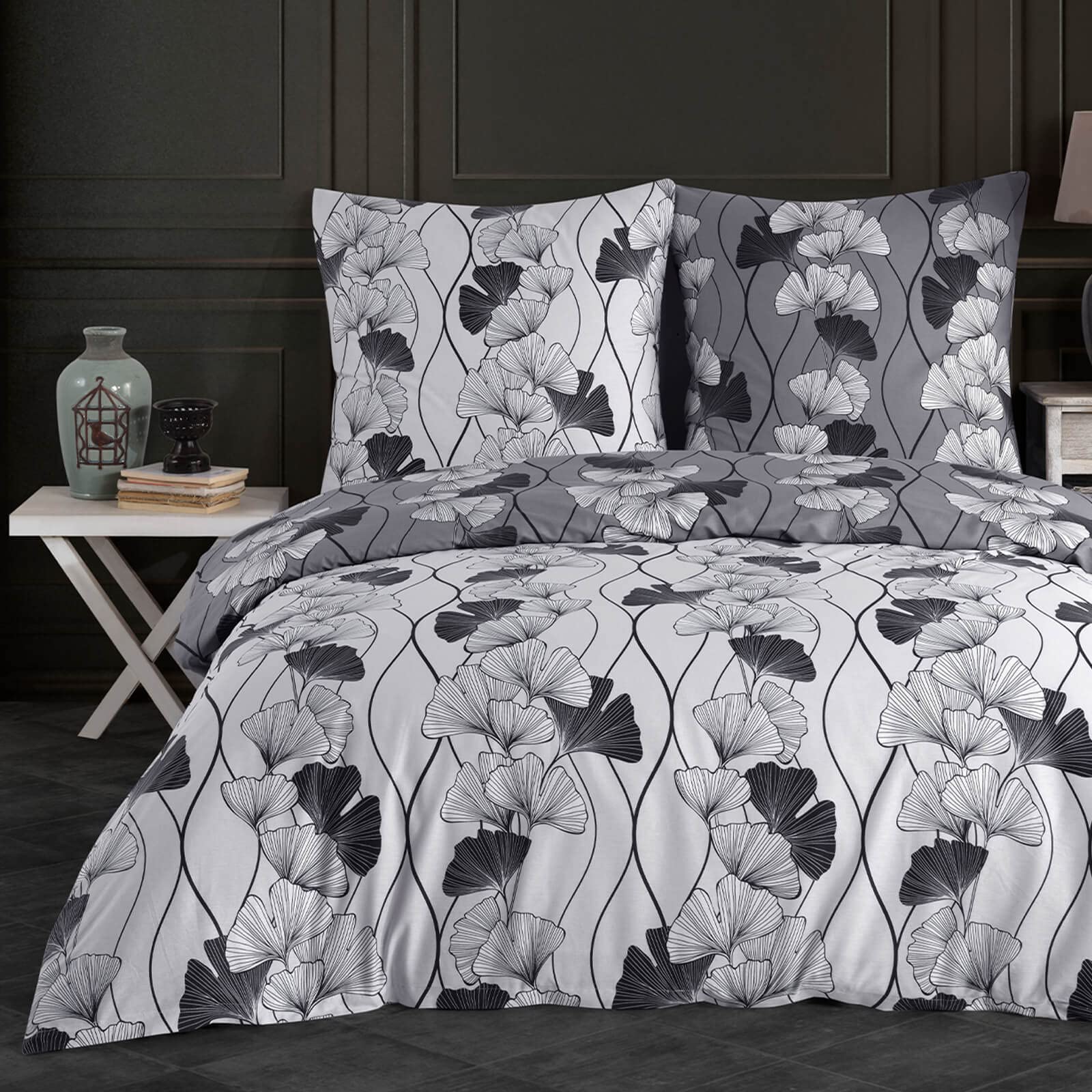 Buymax Bettwäsche Set aus 100% Baumwolle Renforcé, Streifen & Moderne Muster, mit Reißverschluss, Oeko-TEX Standard 100, Verschiedene Größen