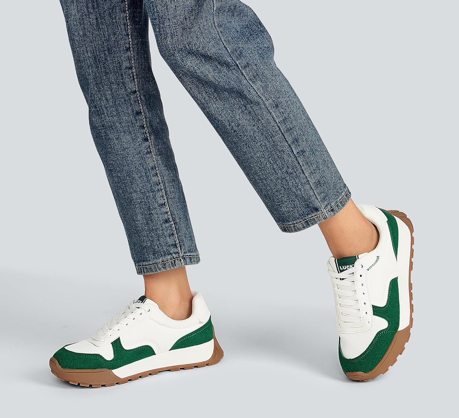 LUCKY STEP Women's Platform Canvas Sneaker Casual Lace-up Stylish Tennis Running Retro Classic Trainers Walking Fashion Sneakers - Image 7