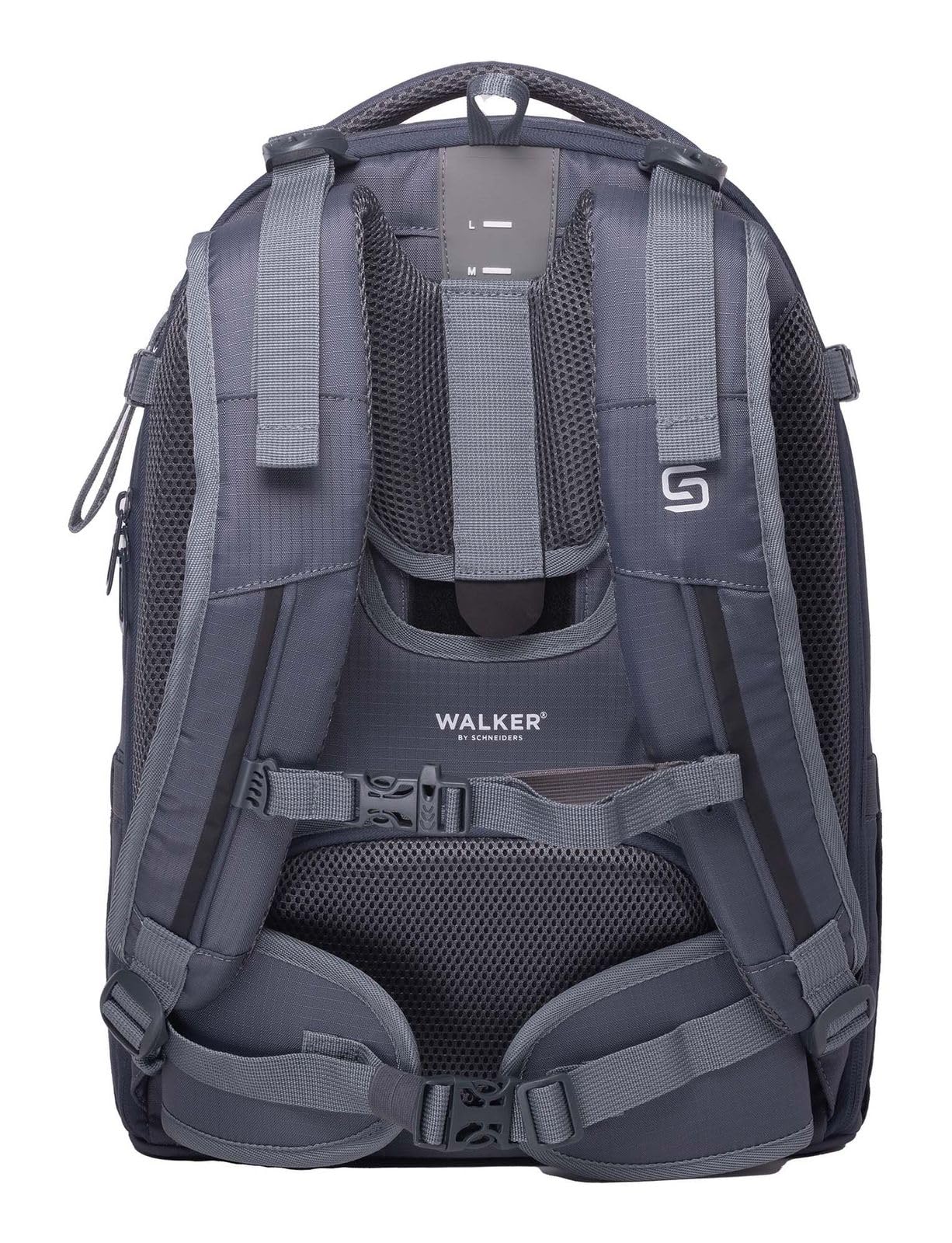 Walker Schulrucksack Rucksack mit Laptopfach Campus Neo Backpack 30L Steel Grey grau