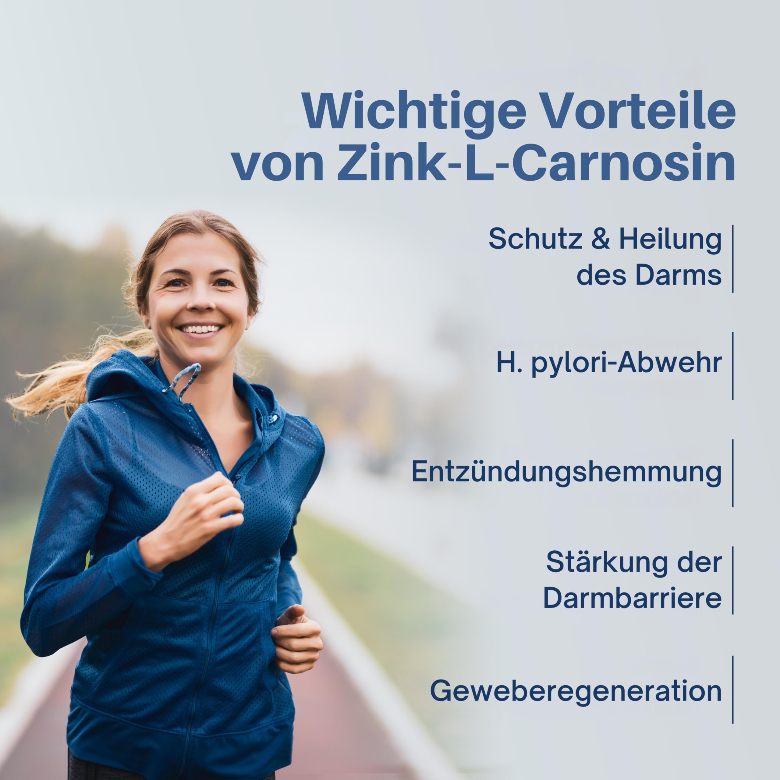 Zink-L-Carnosin 180 Kapseln 75 mg – Magen-Darm-Komplex, Magenschutz & Nährstoffaufnahme, 3 Monate, 98 % rein, Laborgeprüft, Vegan