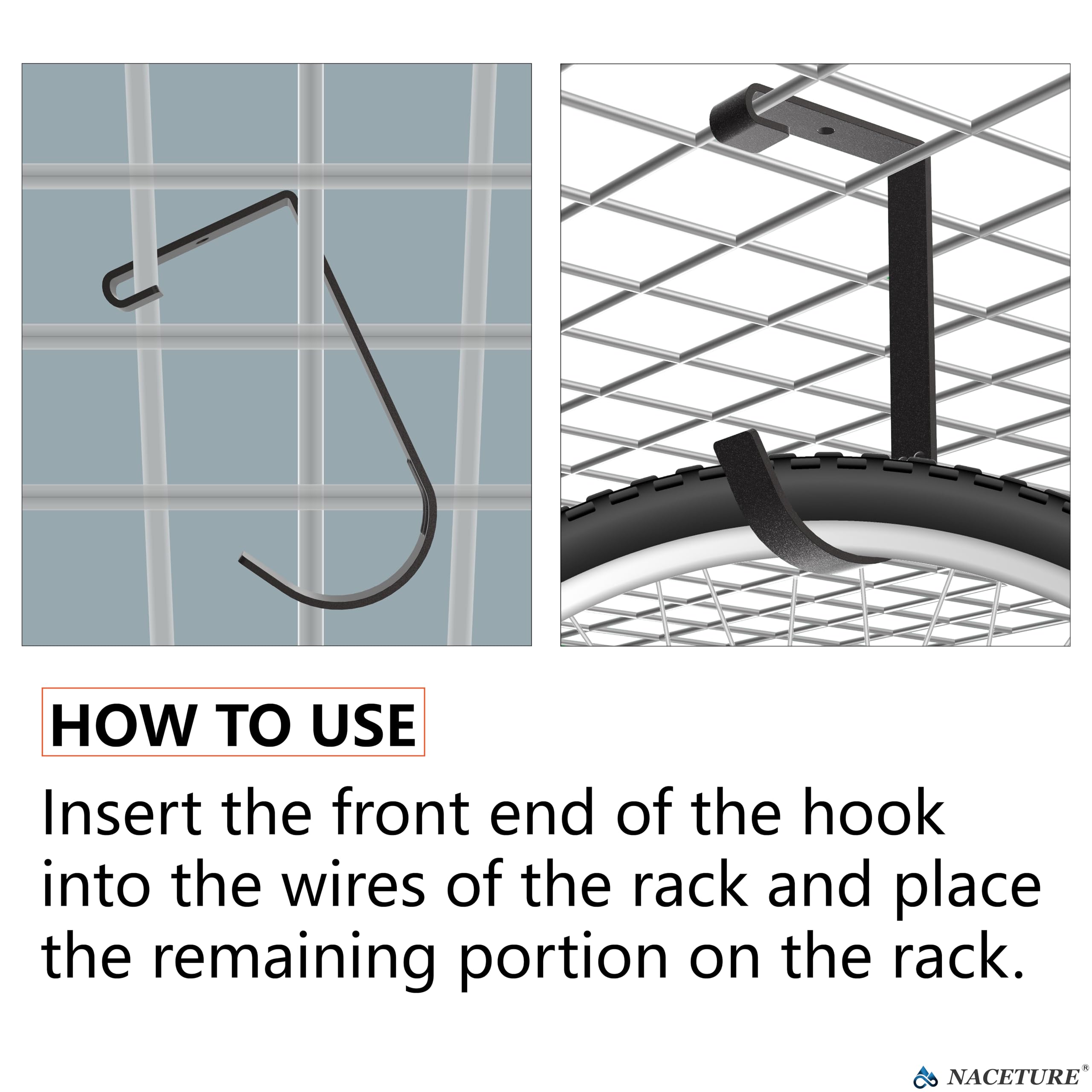 HYKE Thickened Hooks For Overhead Storage Racks,Garage Hooks For - View #2