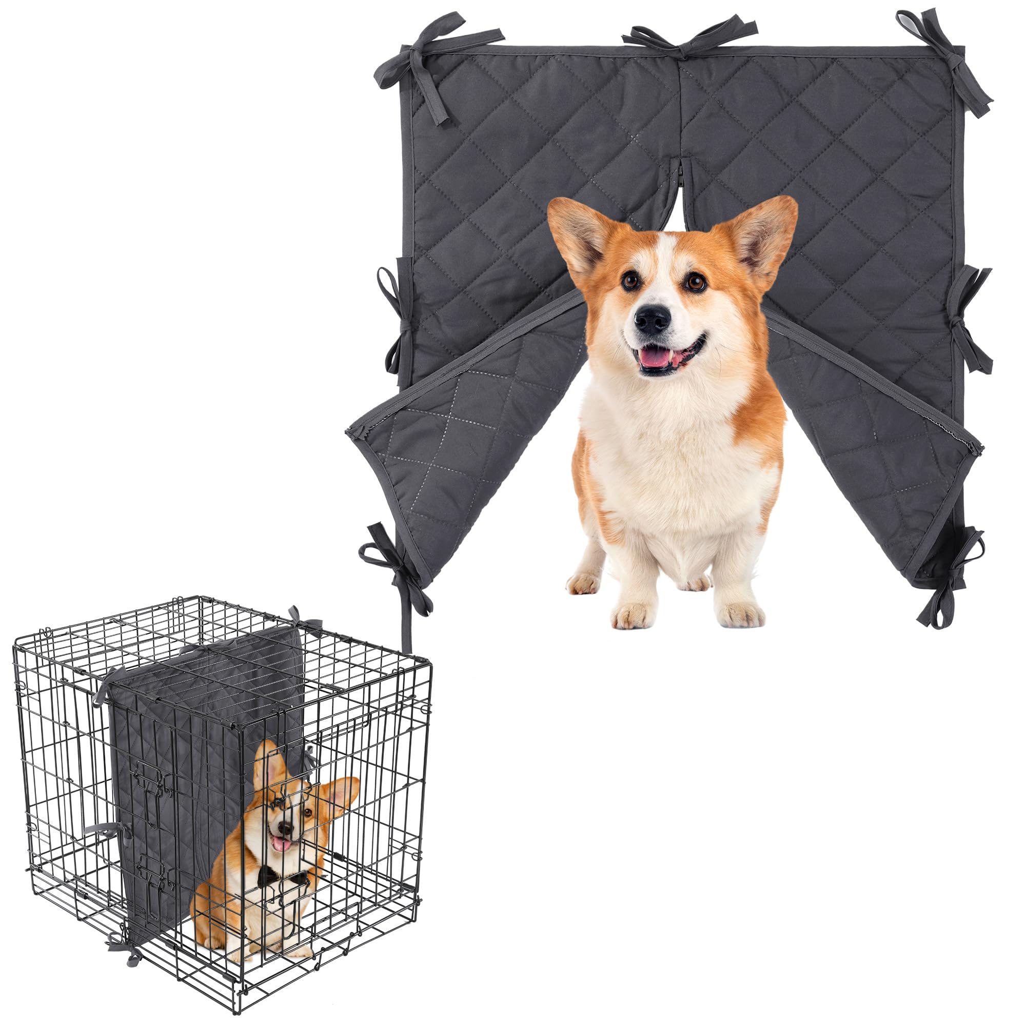 Image showcasing Snapklik.com : Hombys Quilted Dog Crate Divider Panel