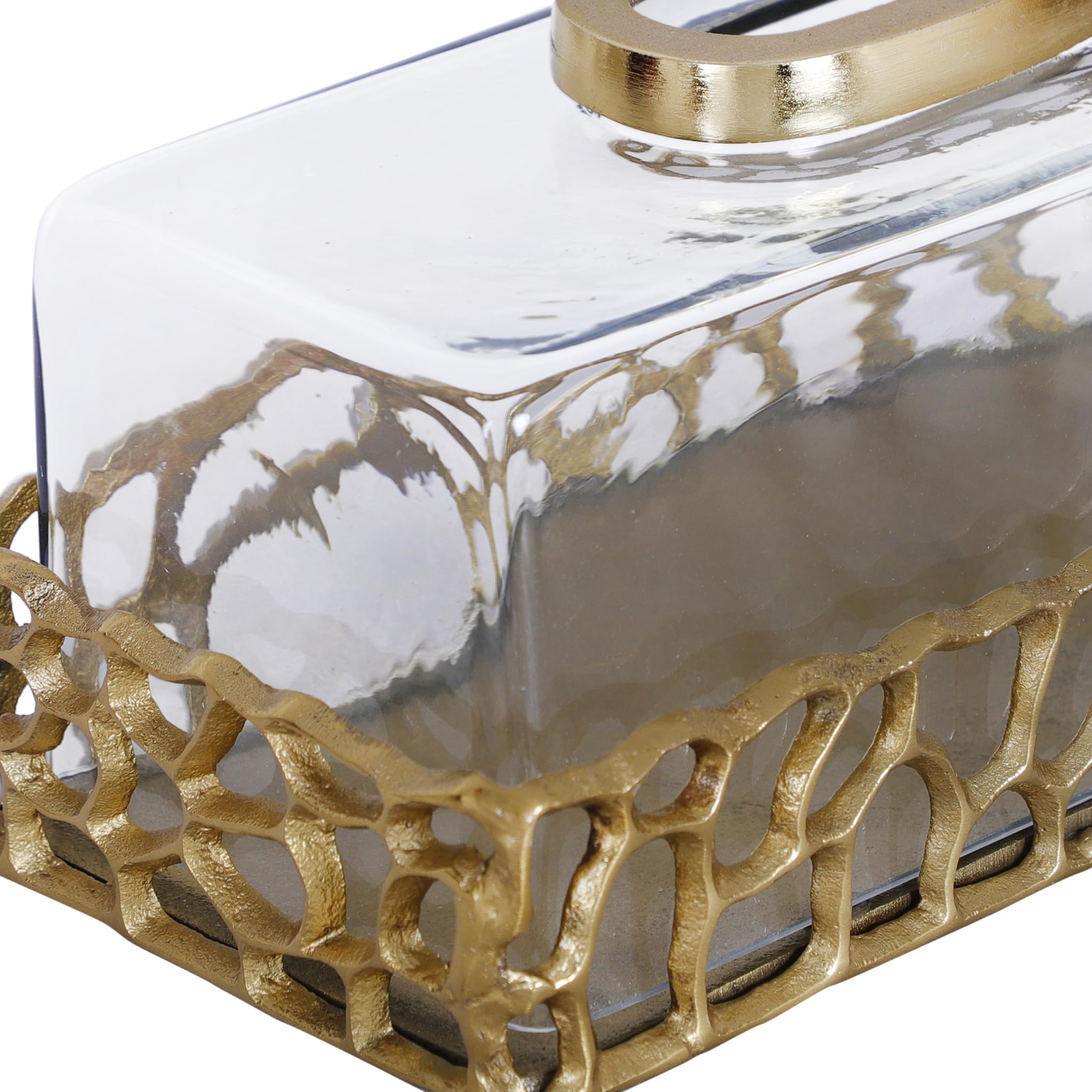 Olive Nest Stylish Oscar Tissue Box Holder for Home & Office | Durable Decorative Tissue Case | Modern Tissue Paper Dispenser for Living Room, Bathroom, Car & Desk 2