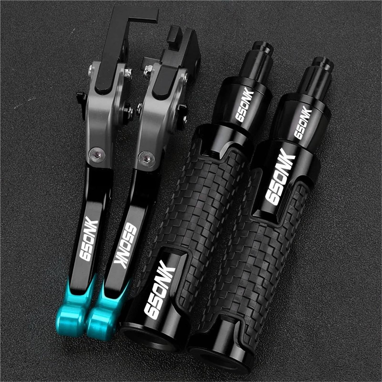 Gquikgw Blue 5 Replace Motorcycle Adjustable Extendable Folding Brake Clutch Levers Handle Grip Grips Ends For Cfmoto 650Nk 650 Nk 2020-2024
