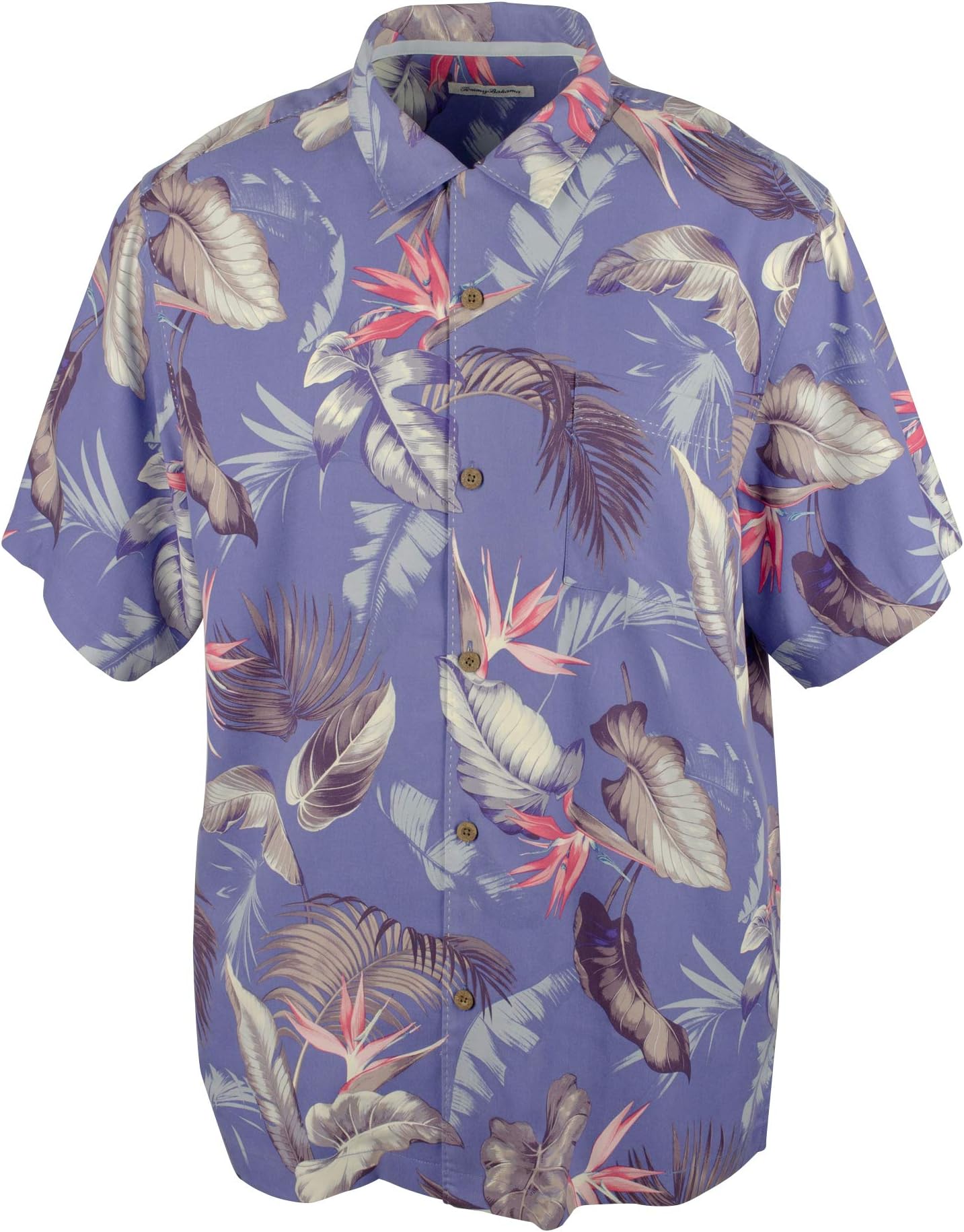 Tommy Bahama Bird's Eye View Silk Camp Shirt (Color: Turkish Sea, Size XL)