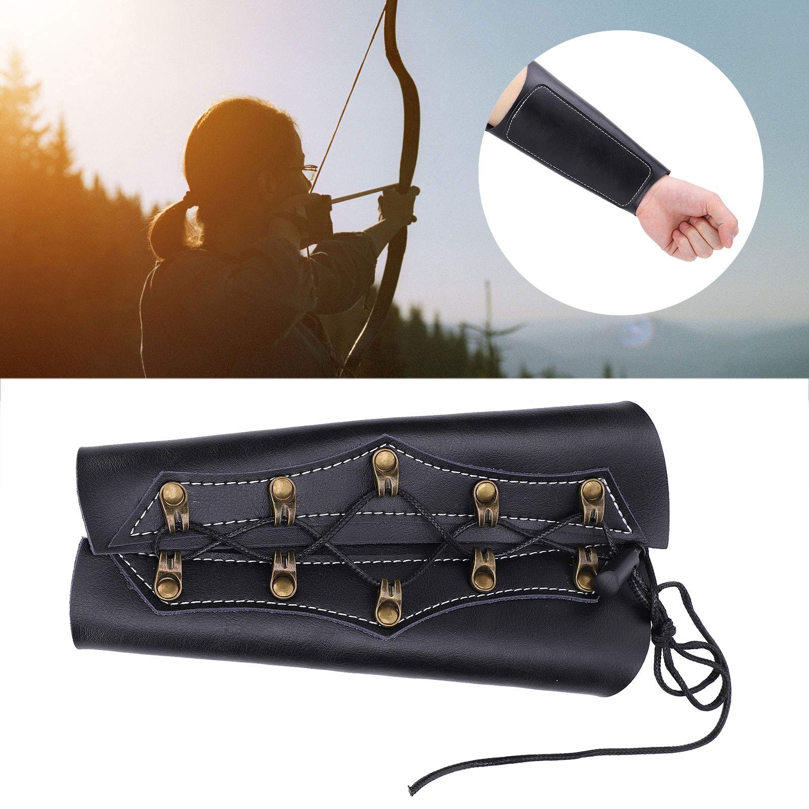 Protection Bras Tir à L'arc Protège-bras Tir à L'arc BEARPAW - Cuir Daim Et Buffle - Réglable - Pour Adultes Et Enfants équipement Archer Réglable