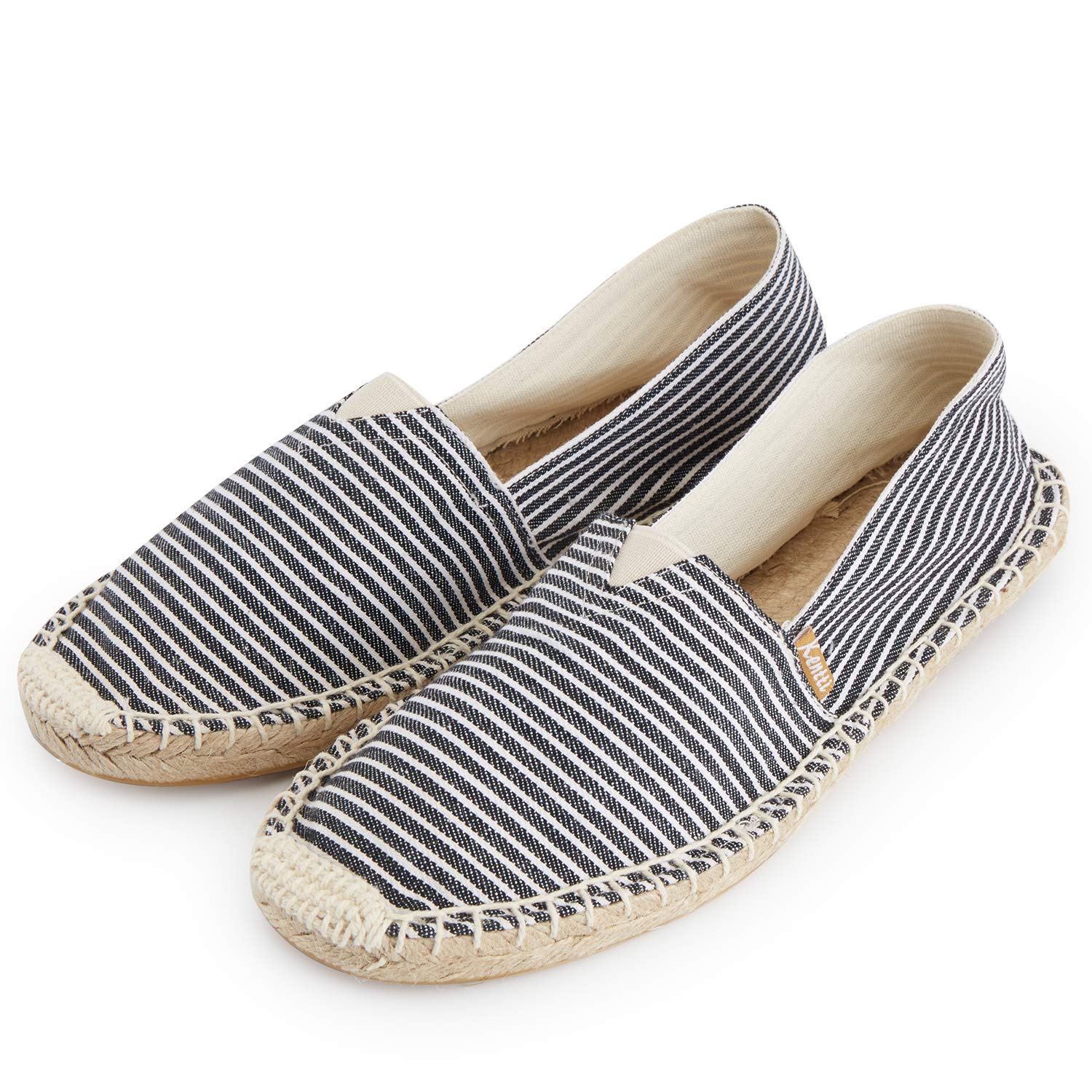 Espadrilles en Toile à Rayées Style à Enfiler Homme