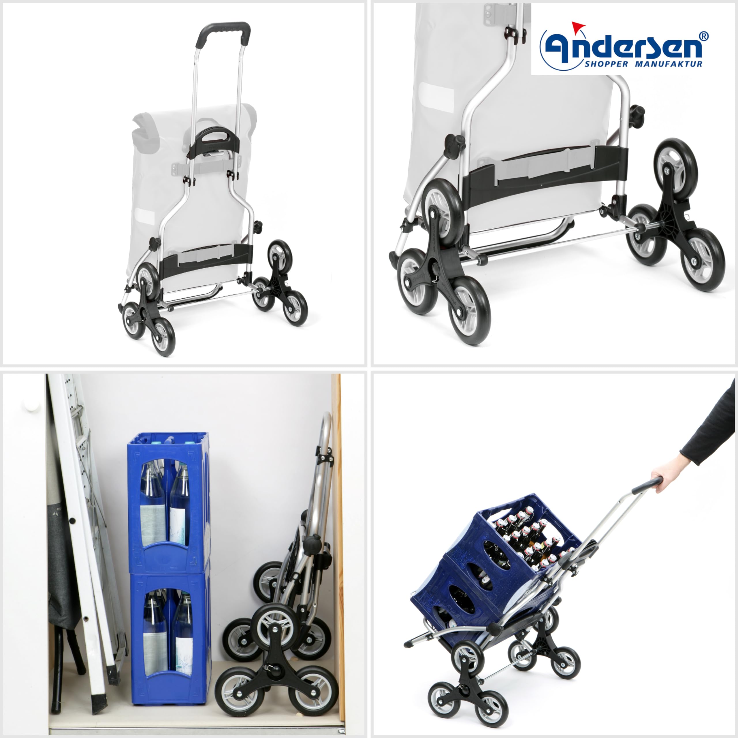 Andersen Einkaufstrolley - Treppensteiger Cargo Shopper XXL - klappbar