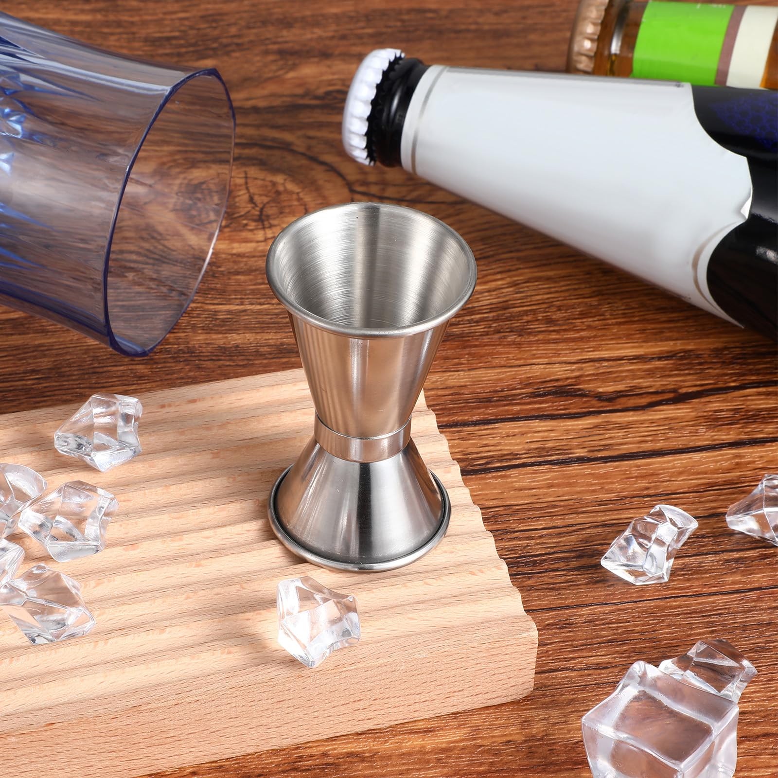 24 pezzi Jigger cocktail in acciaio inox, argento 1 e 1/2 oz Jigger in acciaio inox Jigger per barista adatto per bar di casa, feste whisky barista strumento di misurazione