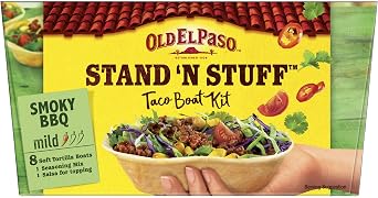 Old El Paso Stand 'N' Stuff Smoky BBQ Soft Taco Kit 345g (Pack of 4)