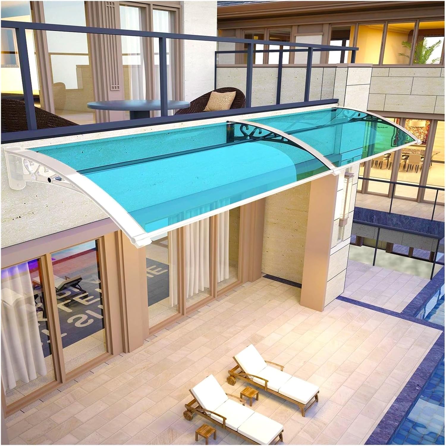 Window Awning 24x63 in/60x160 cm Door Canopy Front Cover