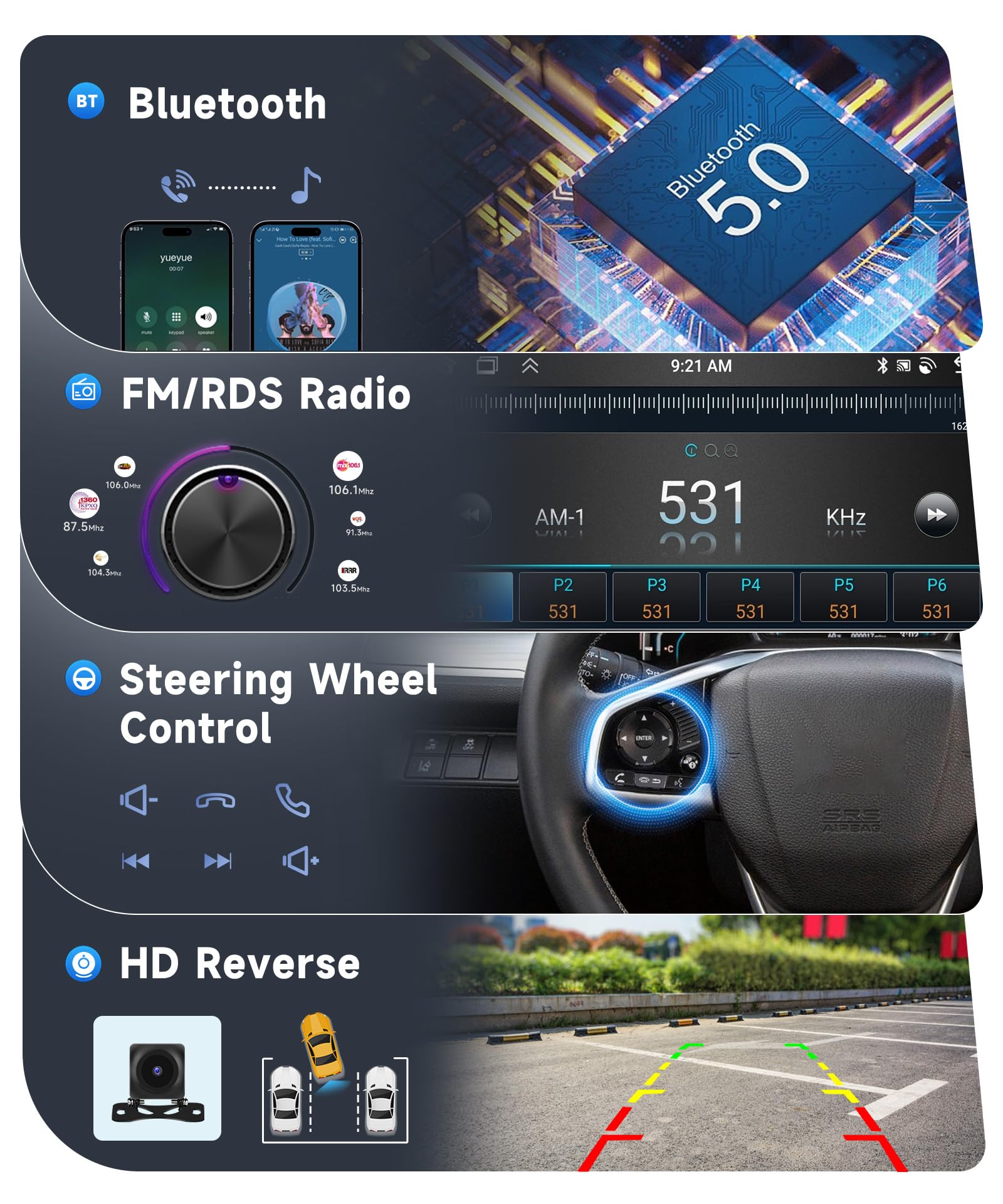 8 CORE 4G+64G Autoradio Android 13 per FIAT 500X 2014-2020, 7" HD IPS Touchscreen Stereo Auto co DSP Carplay Android Auto GPS Wi-Fi Bluetooth Radio FM RDS Retrocamera