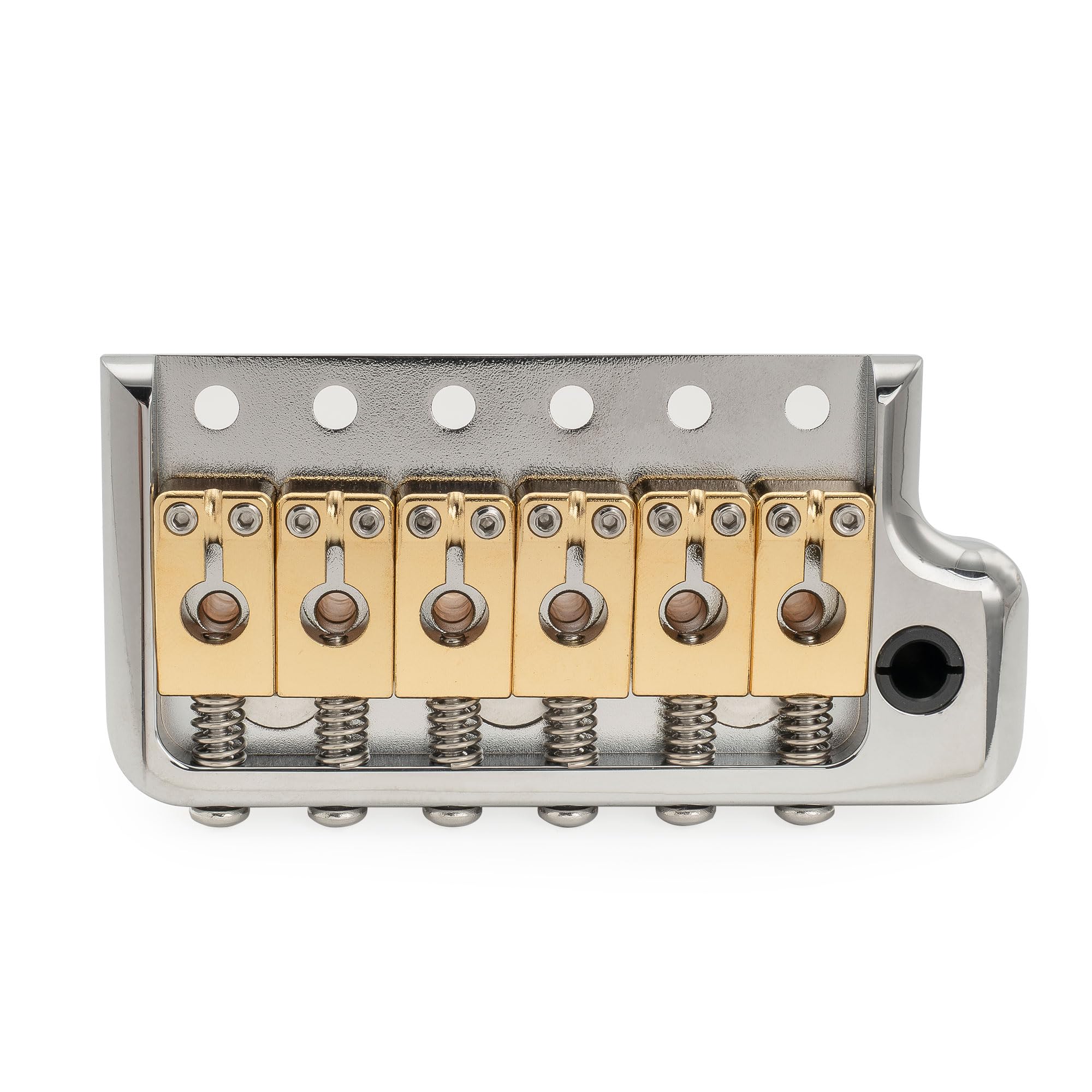 Musiclily Ultra 52,5mm Solidny Mosiężny 6 śrub Mostek Tremolo Ostrze Nożowe z Blokiem 36mm do Gitary Elektrycznej typu Strat, Hybrydowy