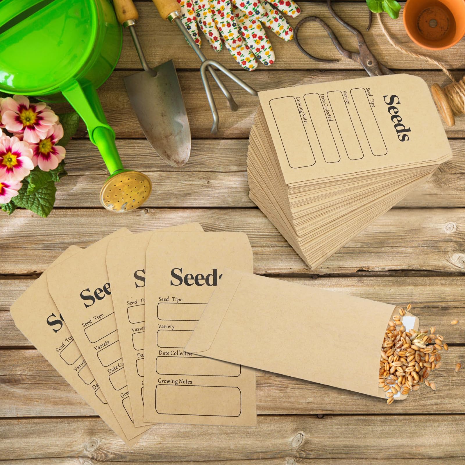 100 Buste Kraft Per Semi - Autosigillanti E Prestampate - Foto 9