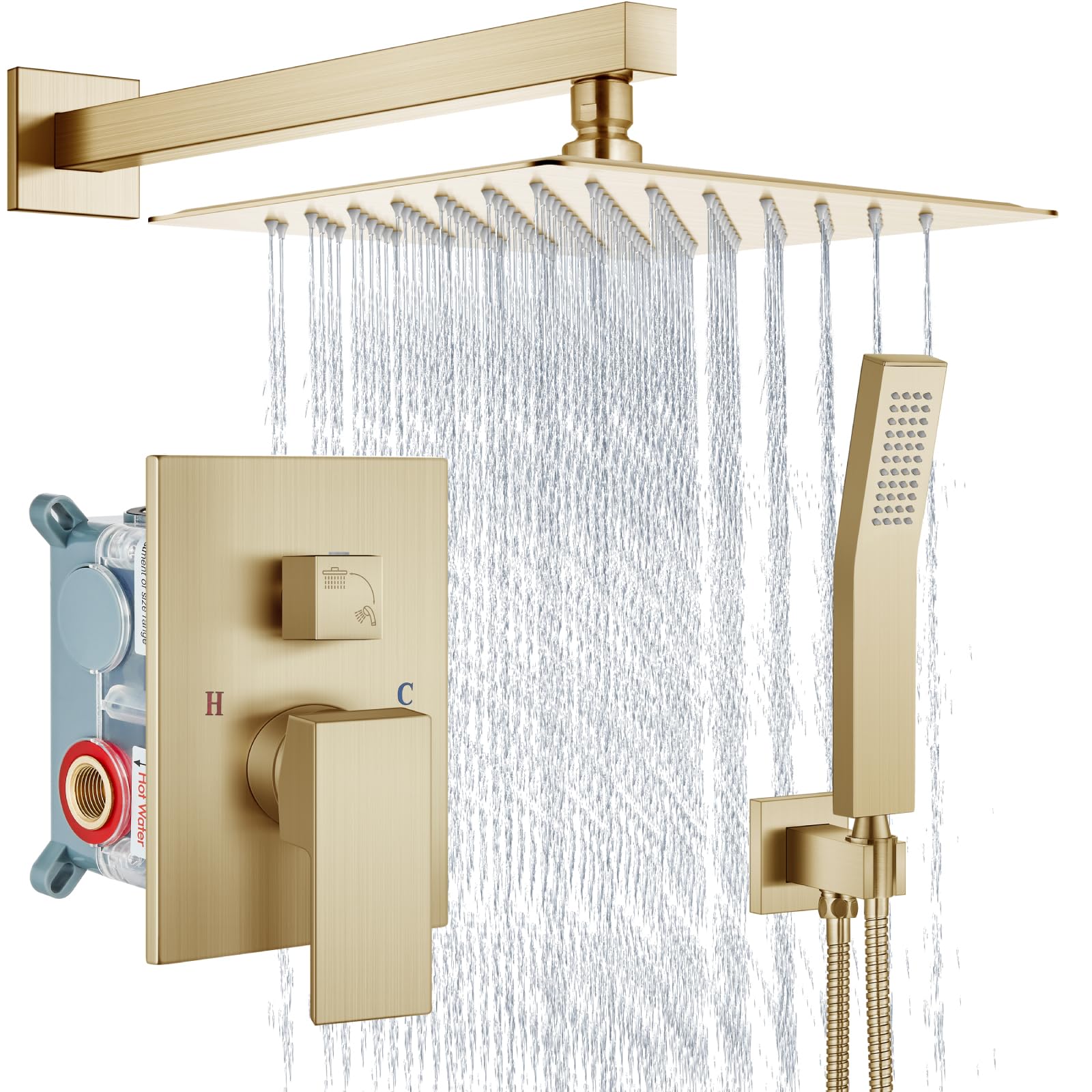 Aolemi Brushed Nickel Shower Faucet Set -20 Aolemi Brushed Nickel Shower Faucet Set -20