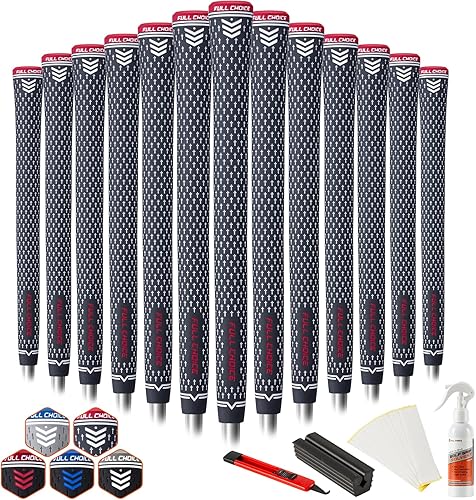Miniatura 13 de 13 Pack Golf Grips, Durable Rubber Grip for Clubs, Anti-Slip “+” Texture & Zipper Back Design, Grips Only or Grips & Regripping Kit