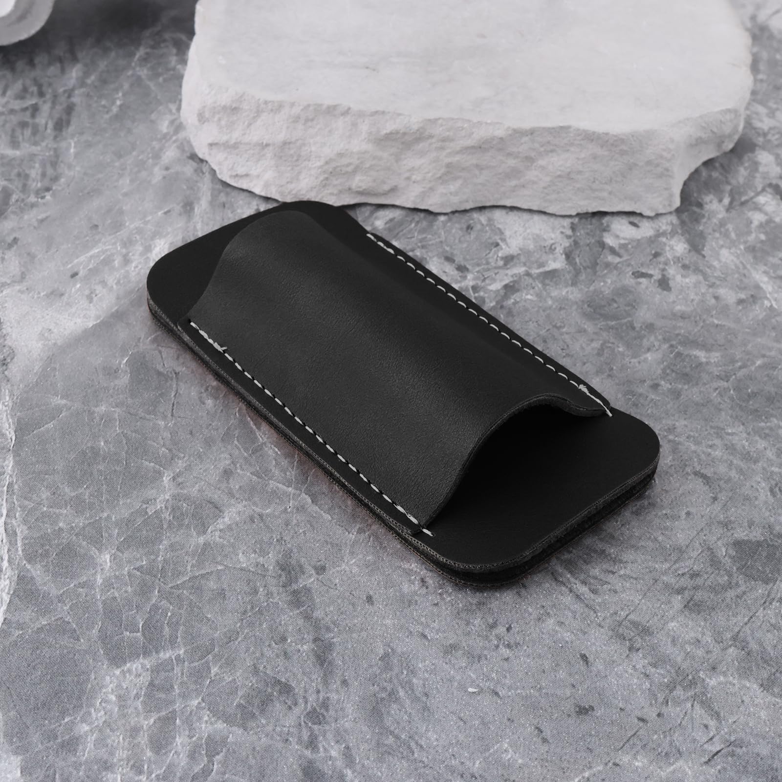 Tourbon Hunting Leather Folding Knife Sheath Trapper Knife Sheath With 3 Slots For Belt EDC - View #6