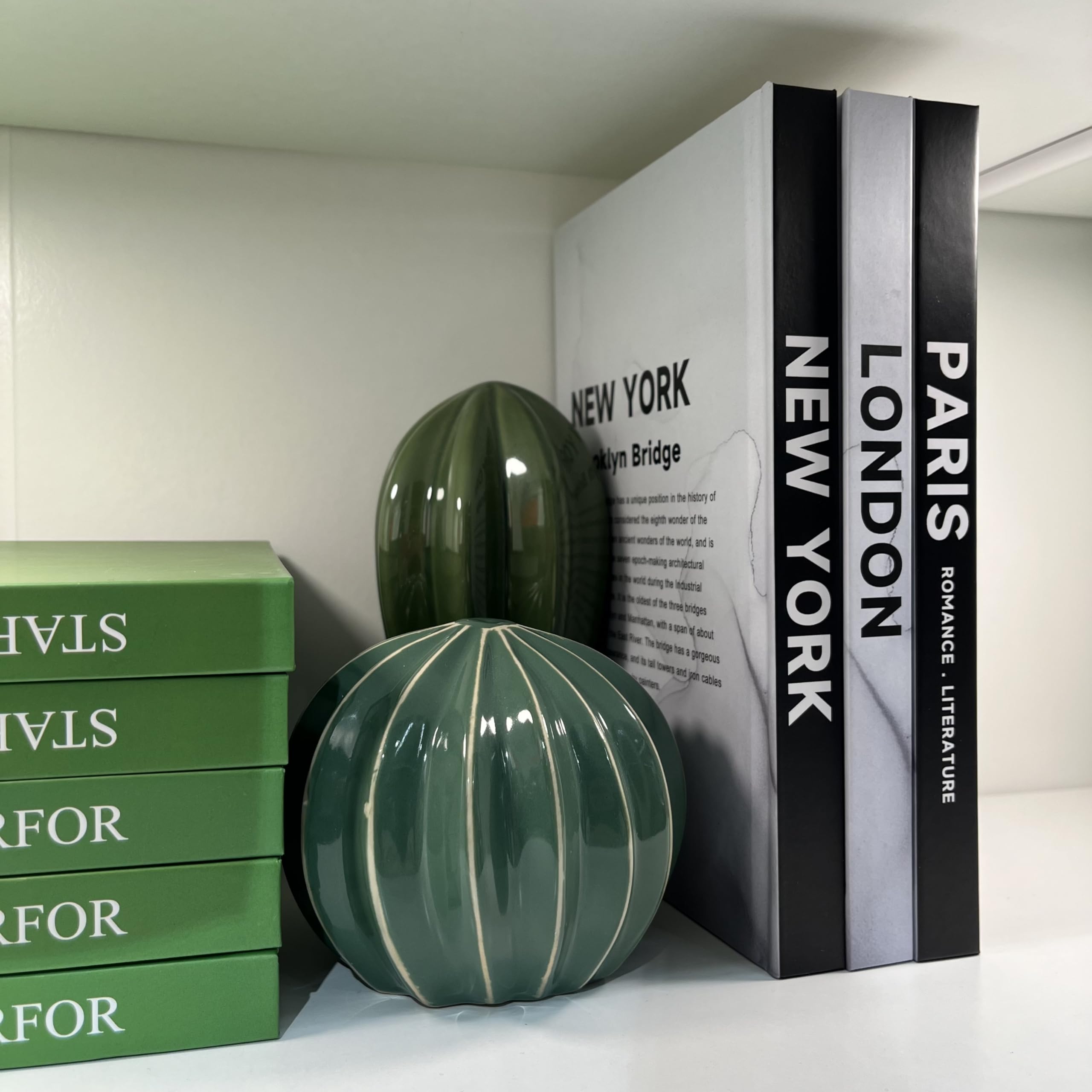 3 Piezas Libro Decorativo de Moda, Libros Decorativos Modernos de Tapa Dura, Decoraciones Apiladas Libros de Decoración para la Decoración del Hogar Estantería Mesa de Centro Estantes