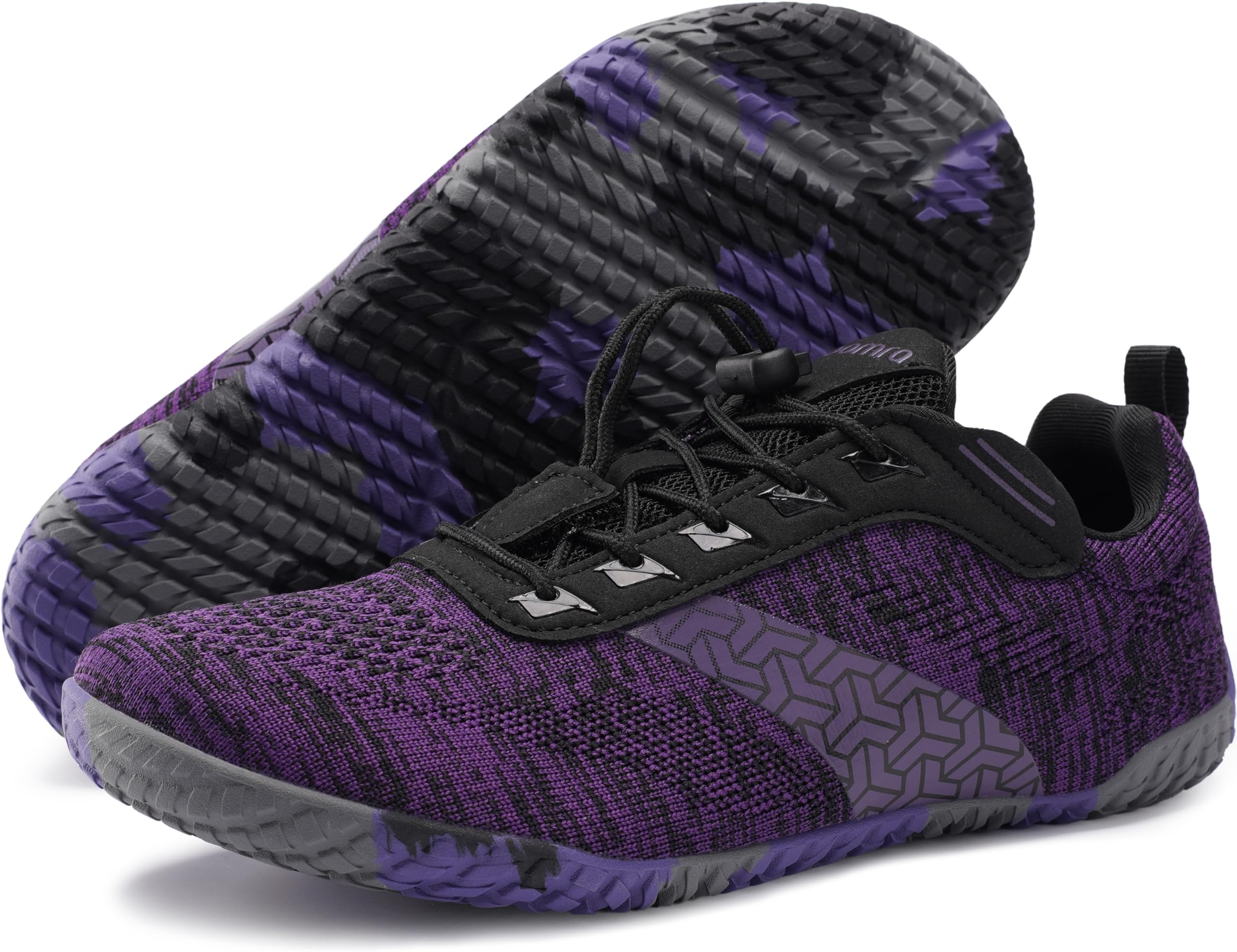 Women's Wide Toe Box Barefoot Trail Running Shoes | Zero Drop Minimalist Sneakers | Durable Grippy Rubber Outsole