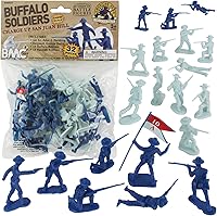 Vista 1 de BMC Buffalo Soldiers Charge Up San Juan Hill - 32pc Soldier Figures
