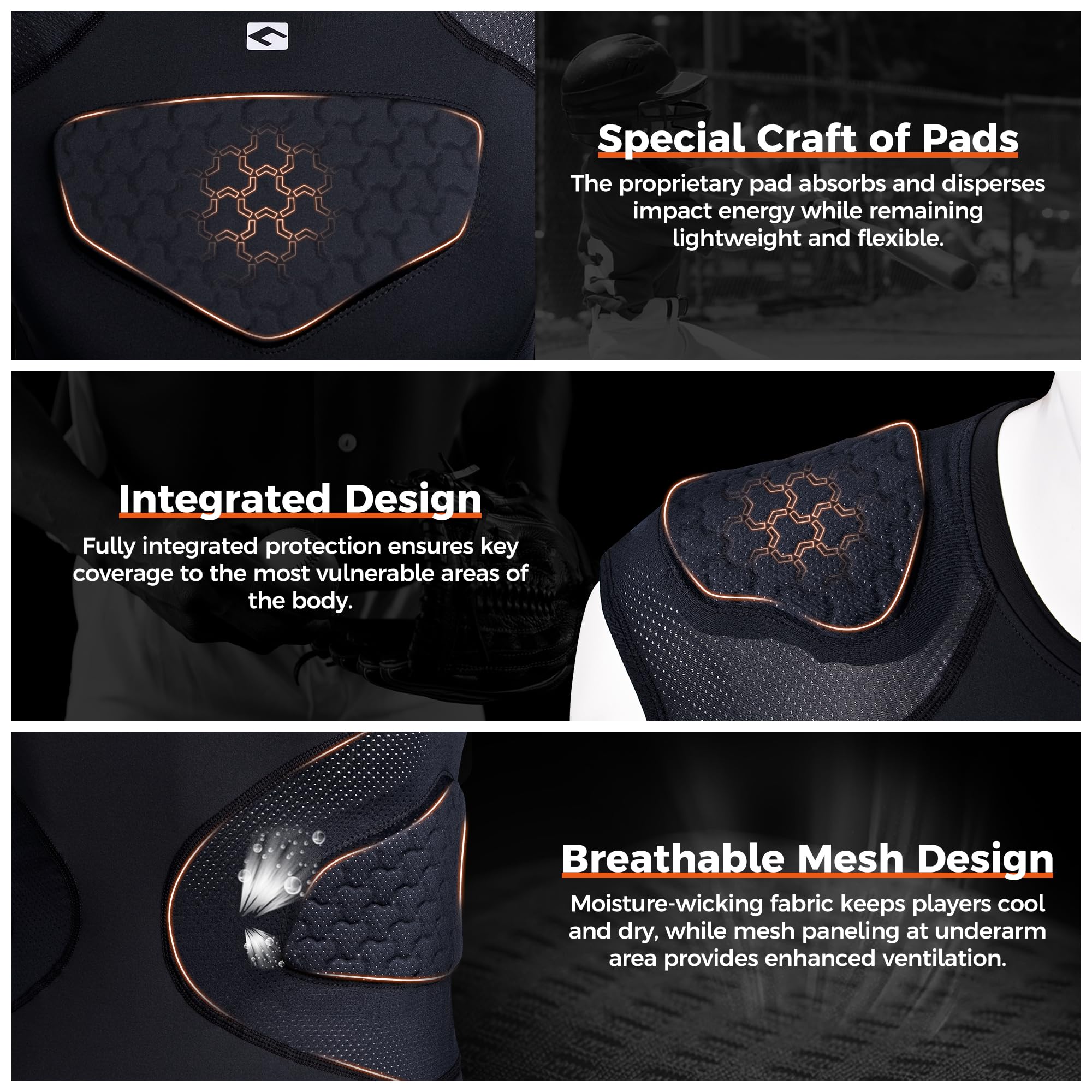 Rib Protection For Rugby Snapklik.com : Youth Football Chest Rib Protector Kids Padded ...