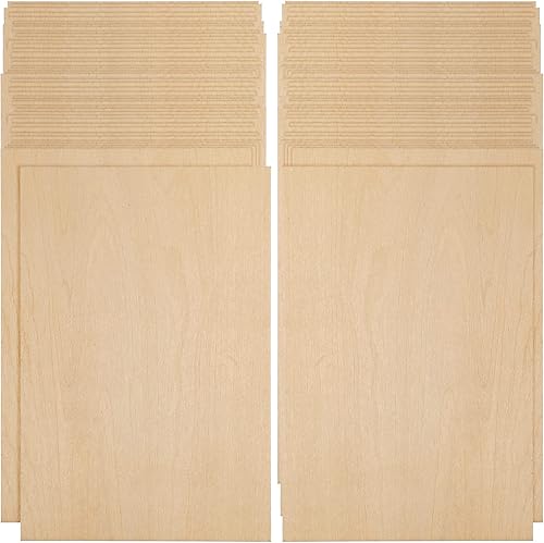 Paquete de 100 hojas de madera fina sin terminar de madera de tilo tablero de madera fino para manualidades proyectos escolares barcos grabados