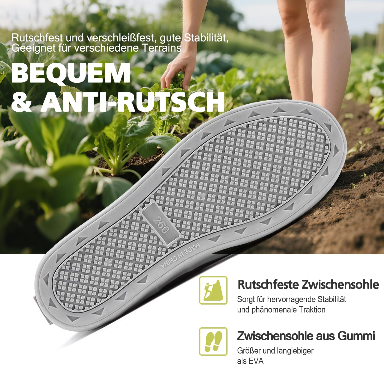 Bottines Caoutchouc Femme, Impermeable Antidérapant Légères Jardinage Chaussures