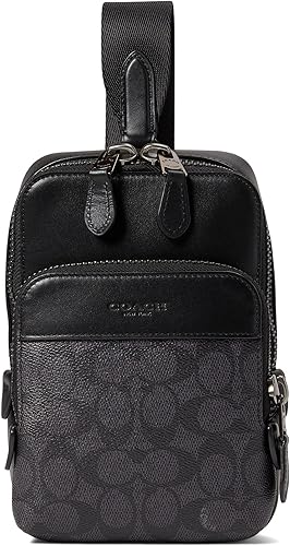 Coach Paquete de cabestrillo Gotham para hombre, Carbón vegetal
