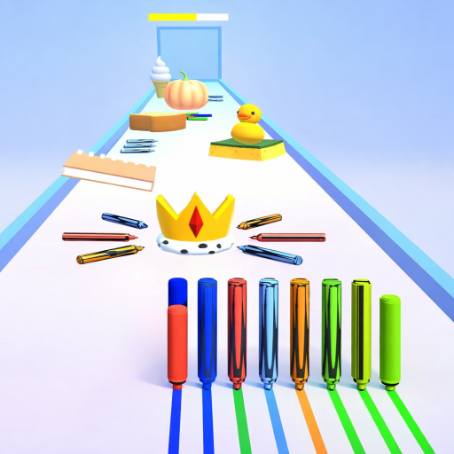 色鉛筆ラッシュ狂気とぬりえキッズゲーム : 私たちの間で見事なアニメーションを備えた幼児向けの鉛筆ゲーム ゲーム オフライン 無料 女の子向け Wi-Fi不要 鉛筆ラン ぬりえゲーム