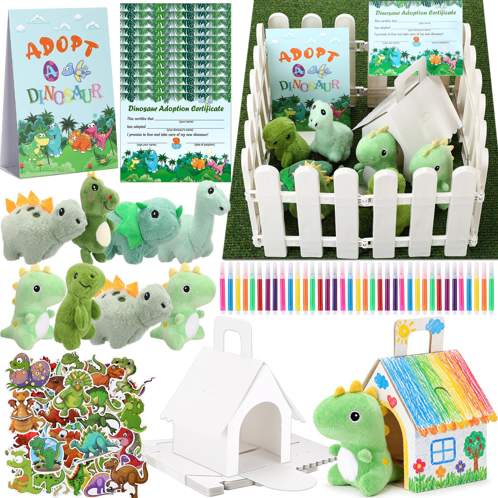 Photo 1 of Spakon 107-Piece Adopt a Dinosaur Craft Kit