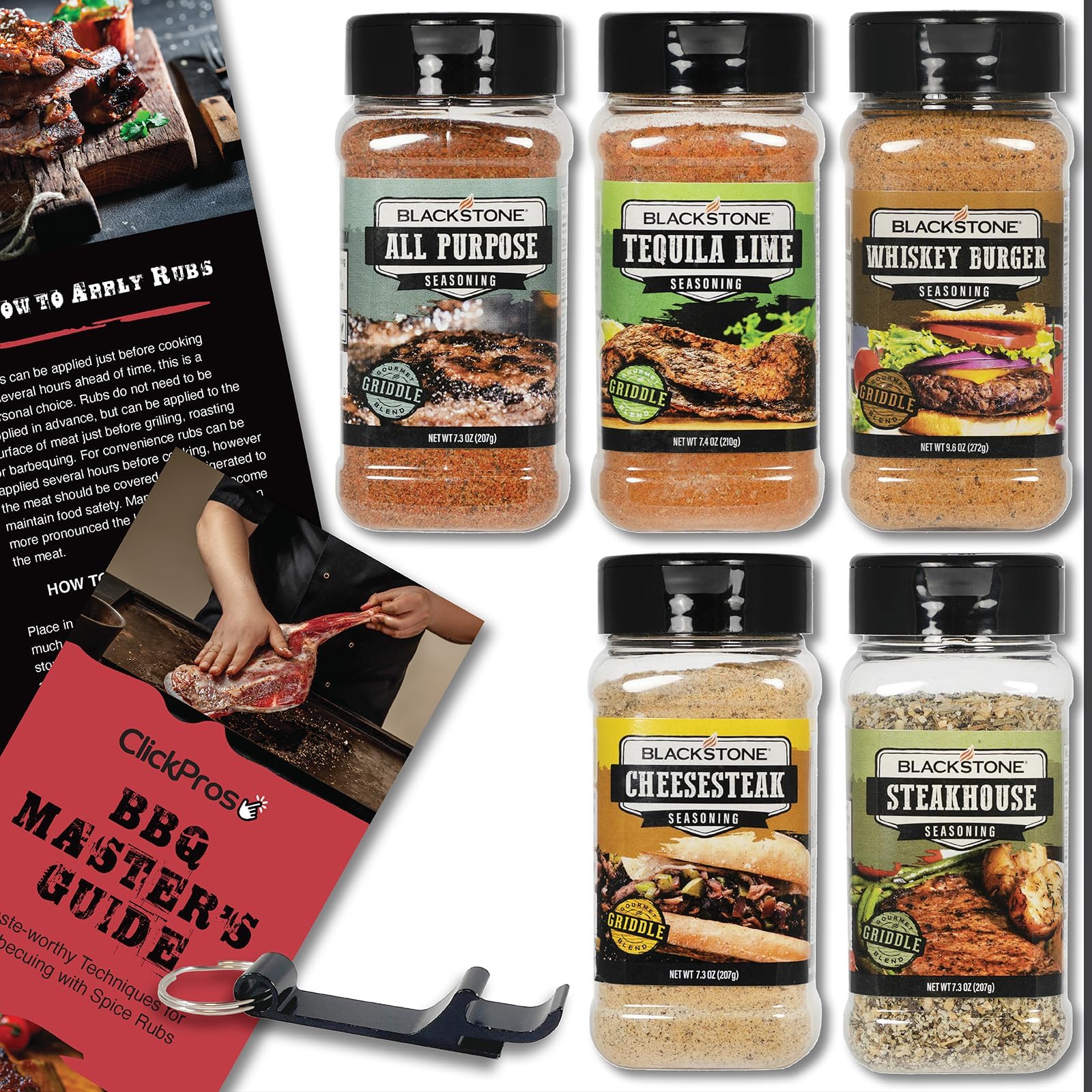 Blackstone Griddle, BBQ & Grilling Seasoning 5 Pk Bundle