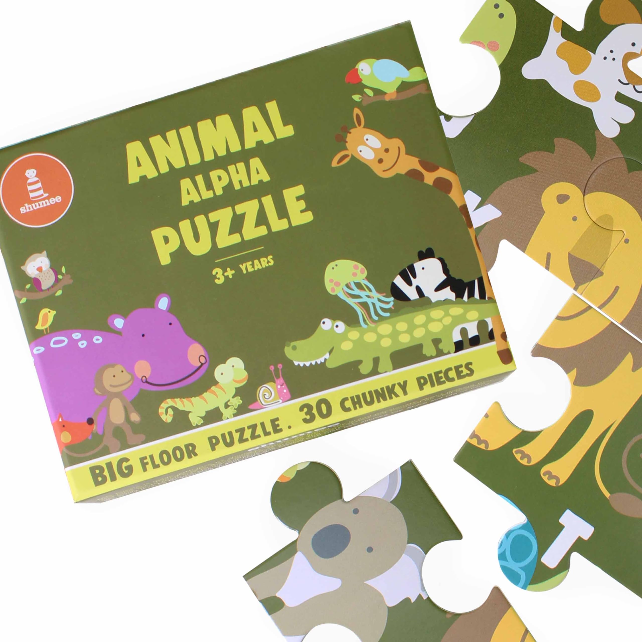Shumee Jigsaw Puzzle- 24 Pieces- 1 Big Puzzle (3+ Years) - Educational Puzzle (Animal Alpha Floor Puzzle) | Learn Animals & Alphabets (B07G127PHM) Amazon Price History, Amazon Price Tracker
