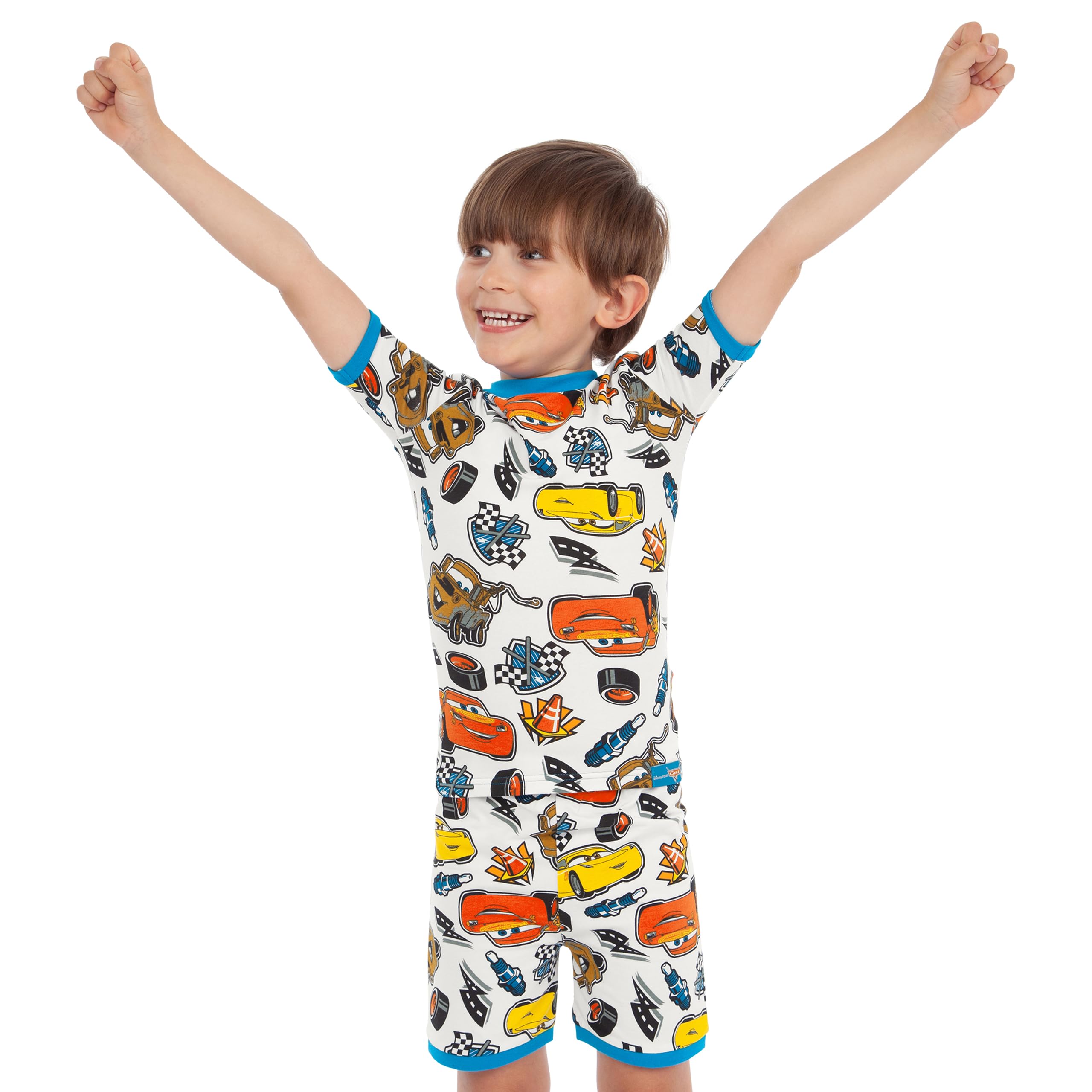 Disney Cars Pyjama | Ensembles de Pyjama Garçon Flash Mcqueen | Bien Ajusté Pyjama pour Enfants