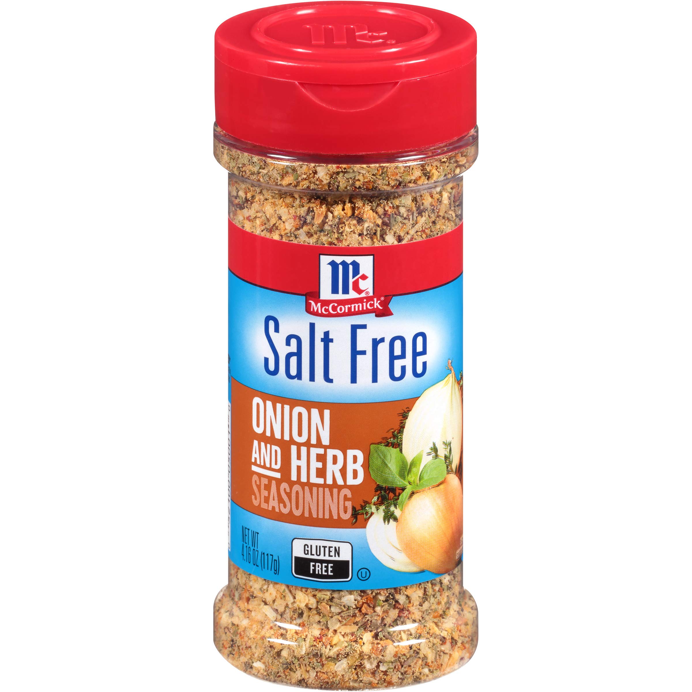McCormick Salt Free Onion and Herb Seasoning, 4.16 oz (Pack of 6)McCormick Salt Free Onion and Herb Seasoning, 4.16…