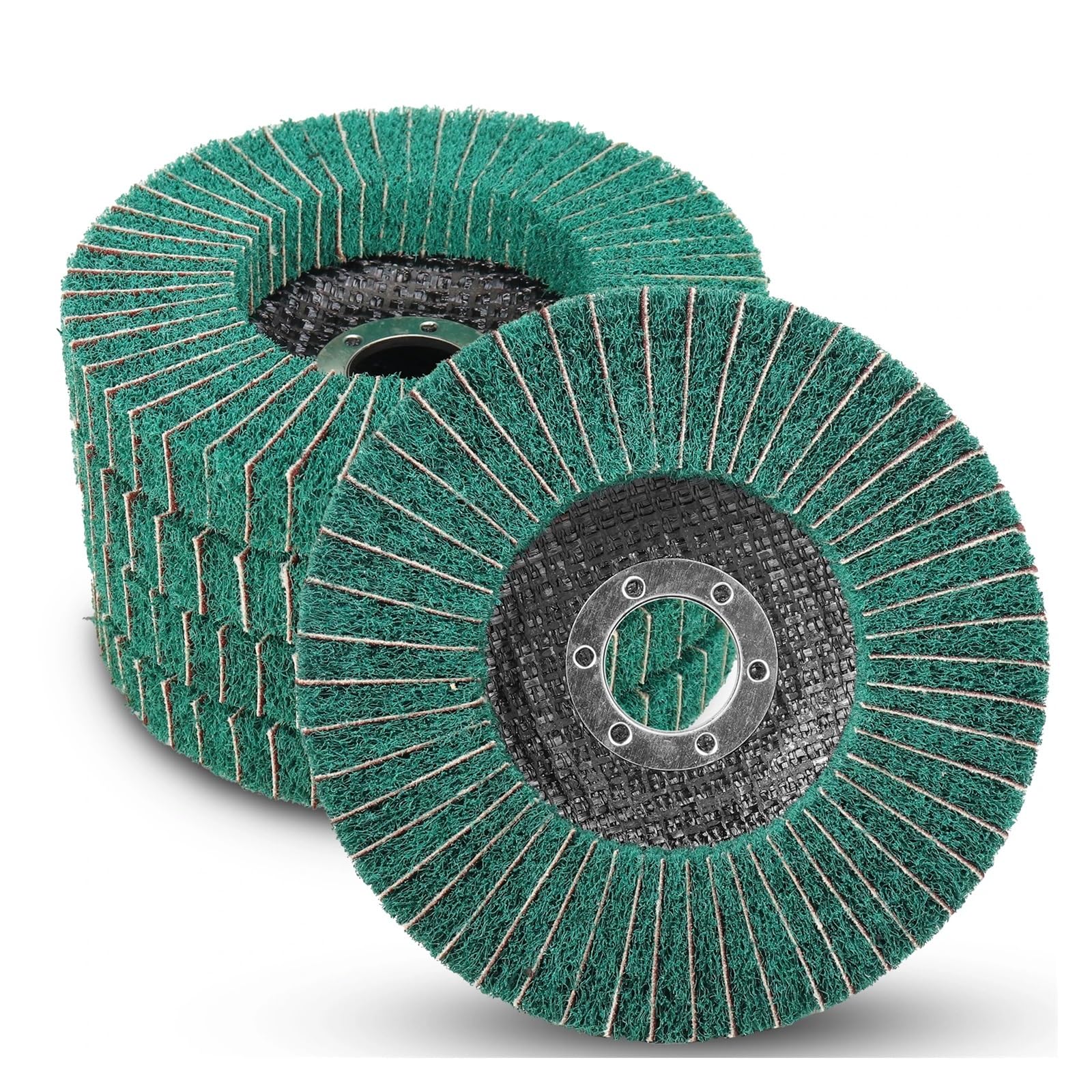 5 Stück Winkelschleifer-Lamellenschleifscheiben aus Nylonfaser, Polierscheiben 4''/4,5''/5'' P120-P320 for Edelstahl