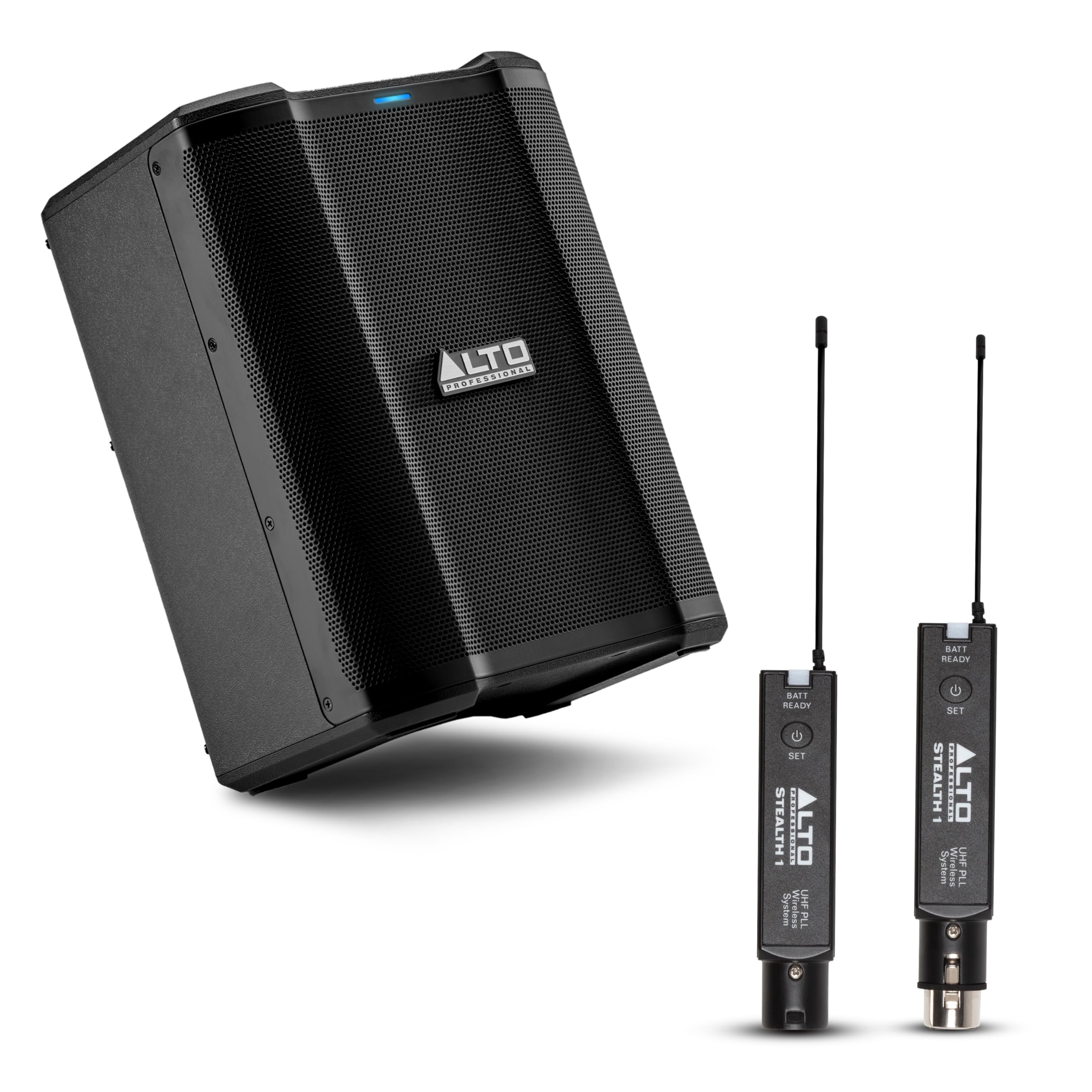 Pack Système de Sonorisation Portable ALTO Busker 200W avec Émetteur et Récepteur XLR Stealth 1 pour Performances Live, Événements, Karaoké, Présentations
