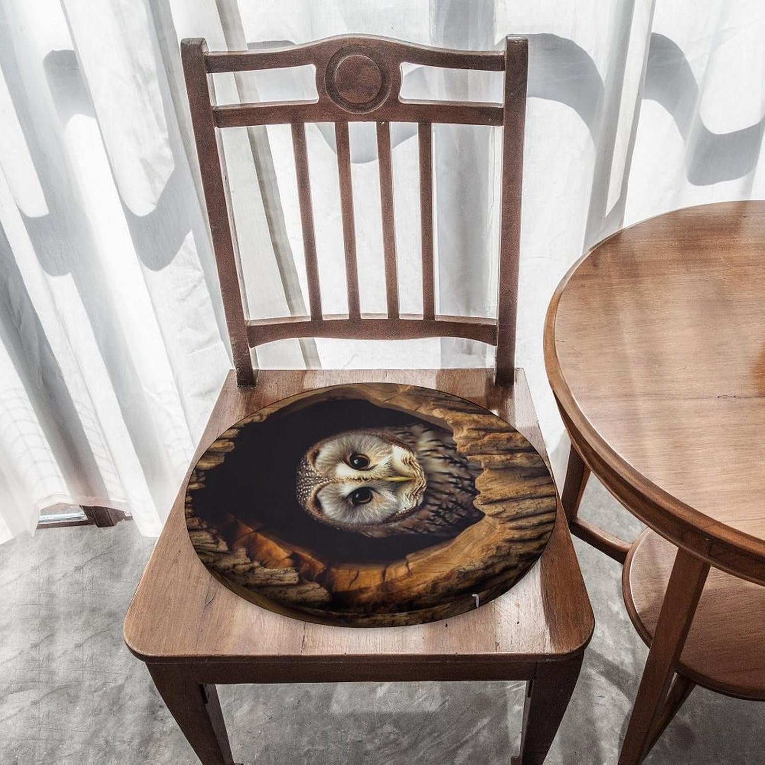 Owl Tree Hole Chair Cushions Floor Pillow Chair Pad
