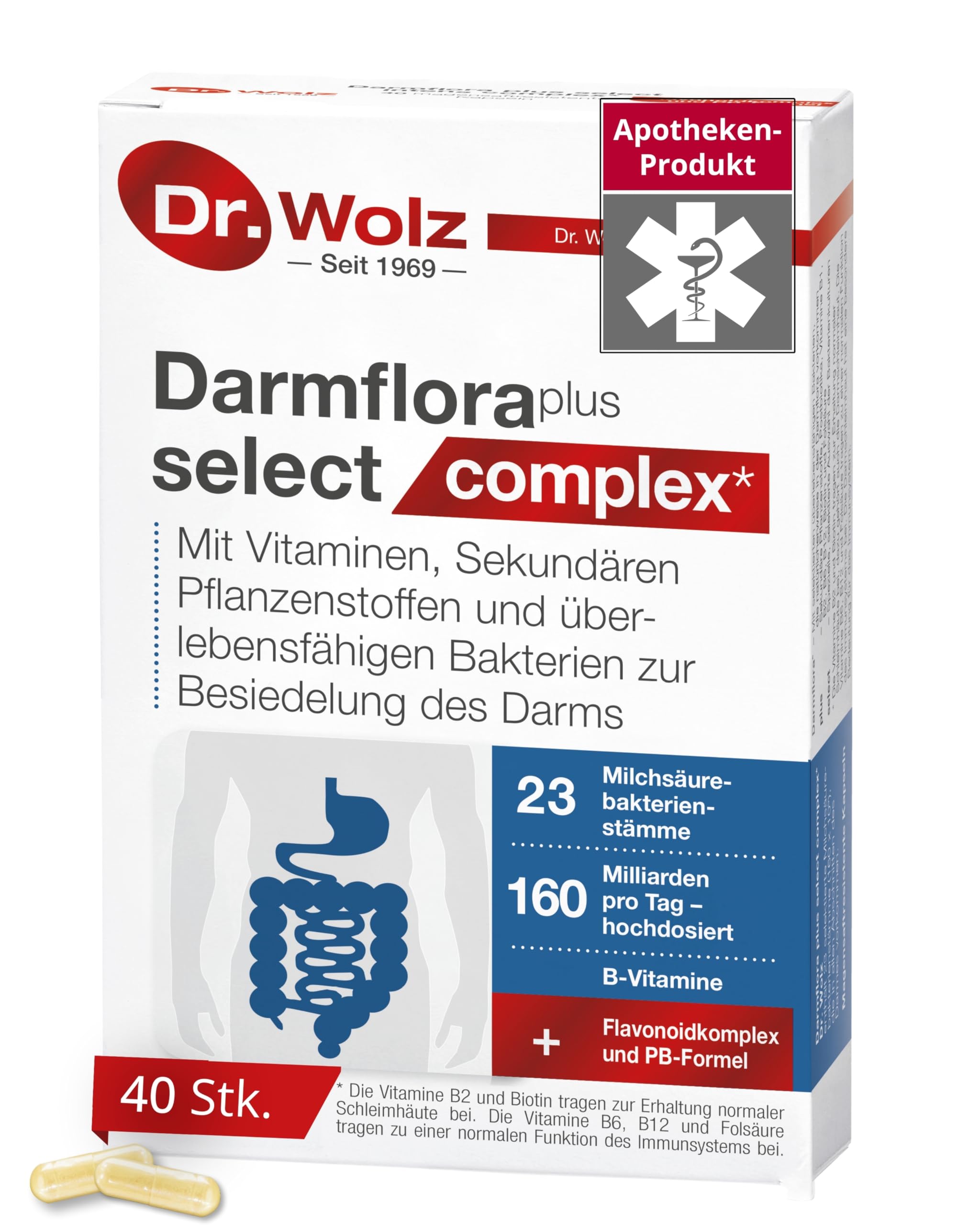 Darmflora plus select complex* – hochdosiertes Präparat für die Darmgesundheit