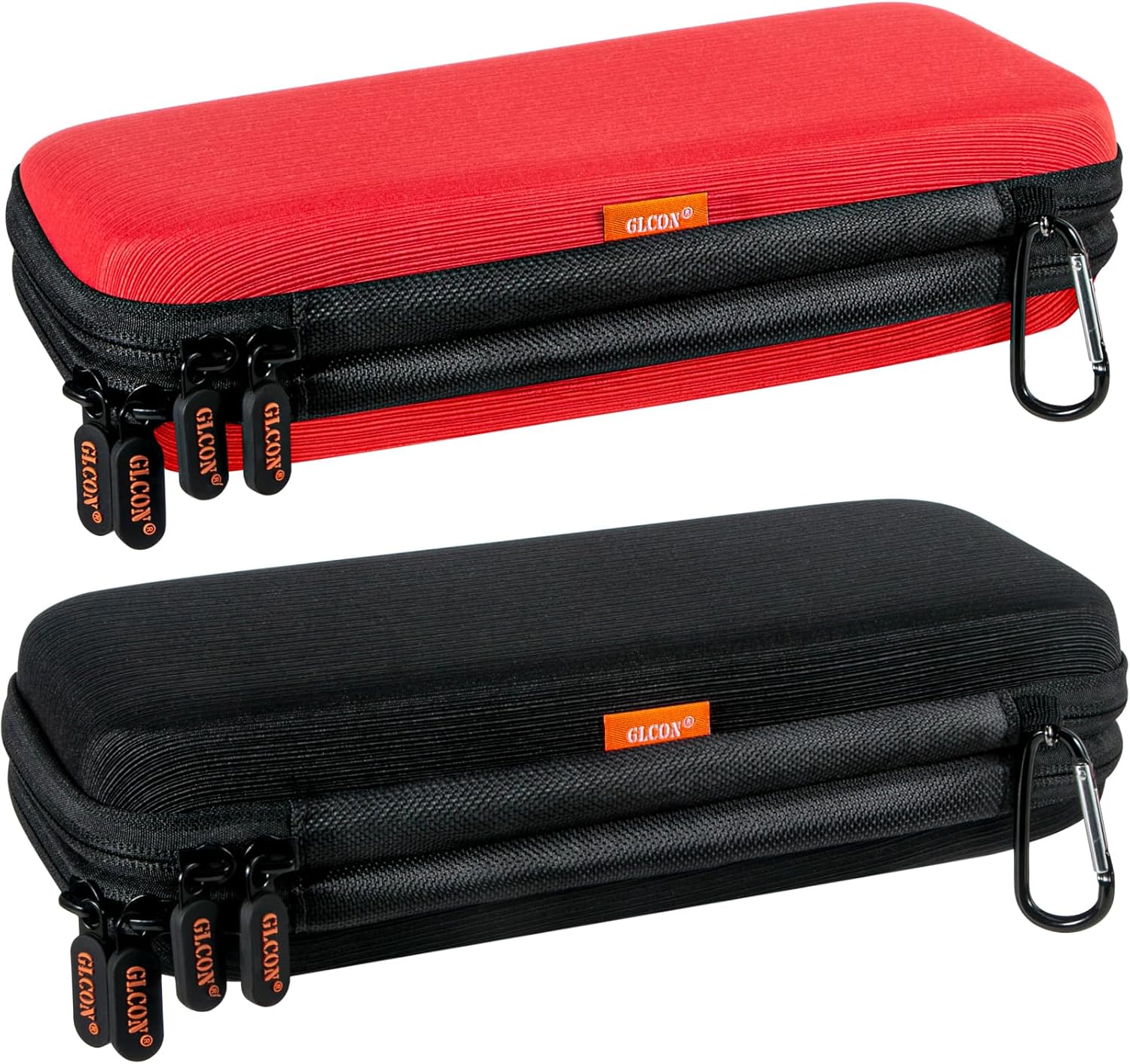 Double-Layer Hard Shell Carrying Case - Electronics Organizer Travel Case with Multiple Pocket - Portable Tech Accessories Zipper Pouch Bag for Cord, Cable, Charger, Phone, Power Bank, USB, SD Card