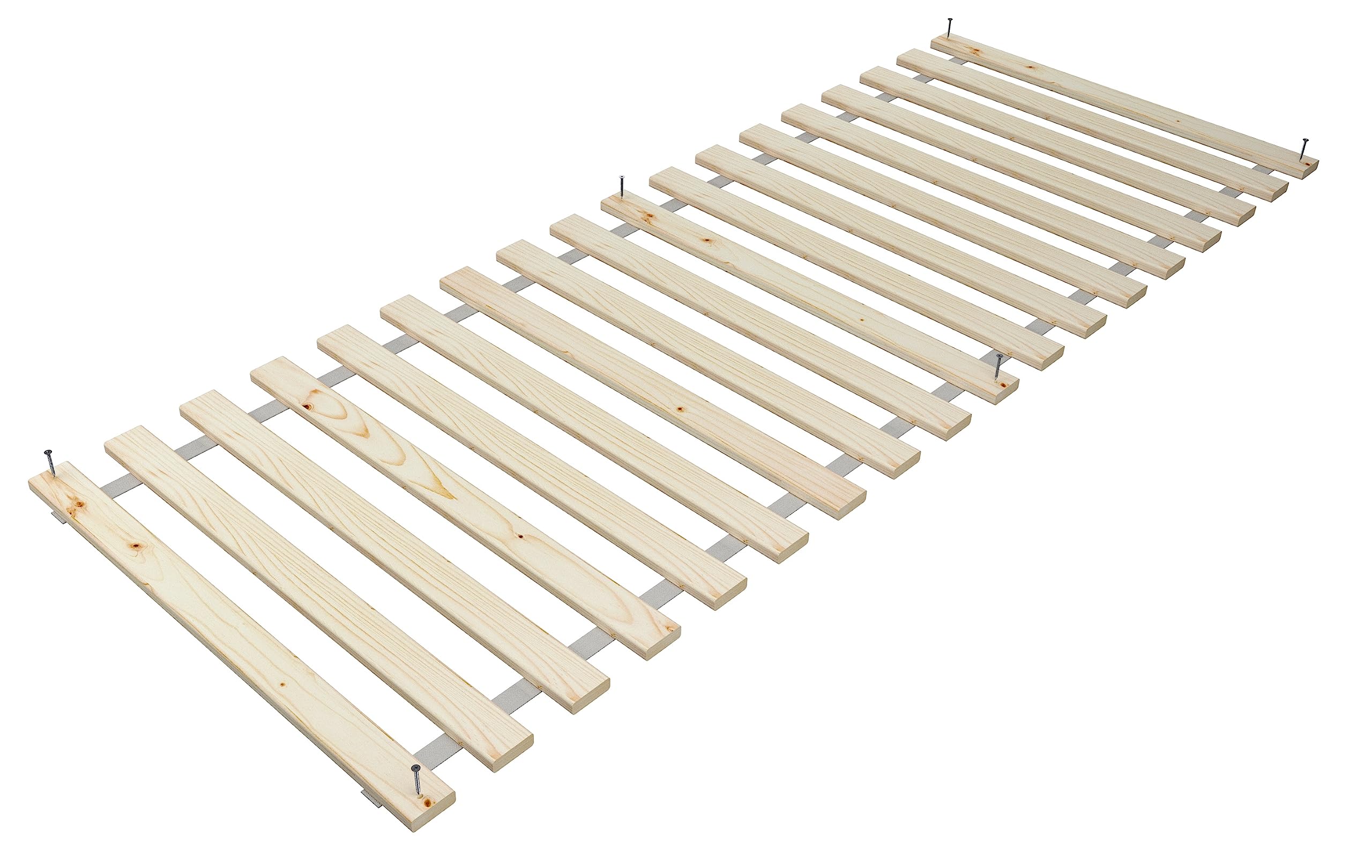 BDW Holztech Oprolbare bedbodem 350 kg - Hoogwaardige extra sterke lattenbodem uit heimische bossen - 120 x 200 cm - Onbehandelde oprolbare lattenbodem voor uw gezonde slaap