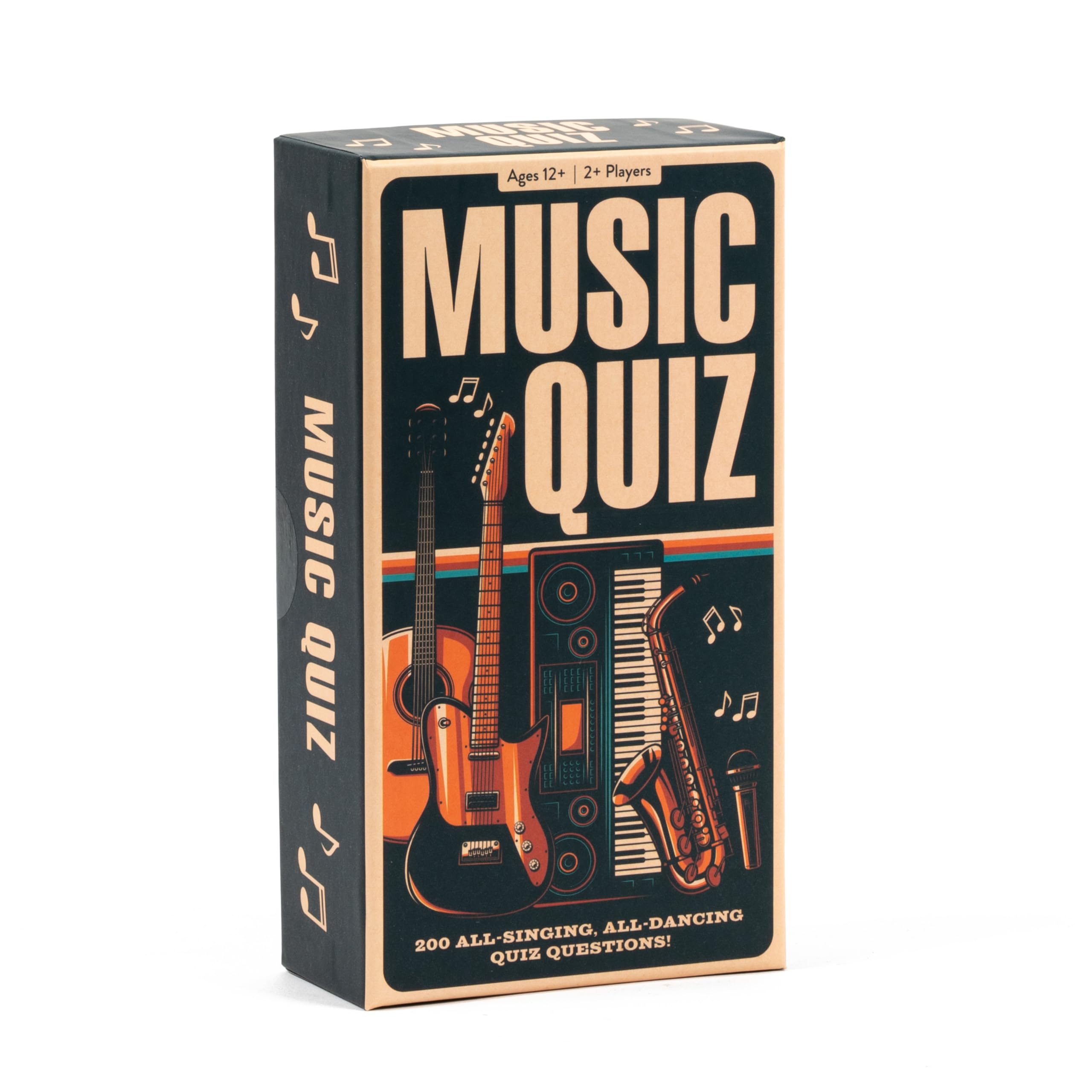 Professor PUZZLE Jeu de quiz musical | 200 cartes de questions | Trivia de différents genres et décennies | Idéal pour les soirées de jeux en famille | Cadeau parfait pour Noël