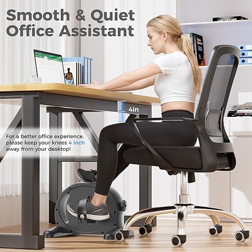 Miniatura 6 de Ejercitador de pádel, mini bicicleta estática para ciclismo de piernas y brazos, ejercicio de calentamiento