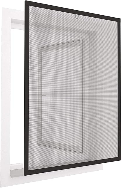 Mosquito NET Window Fly Screen - Pack of 1 | Fine Mesh Foldable Net for Windows, Glass, Screens, Doors | Cut to Any Size Protection from Insects, Flies, Spiders & Outdoors Pests | Adhesive Bug Net