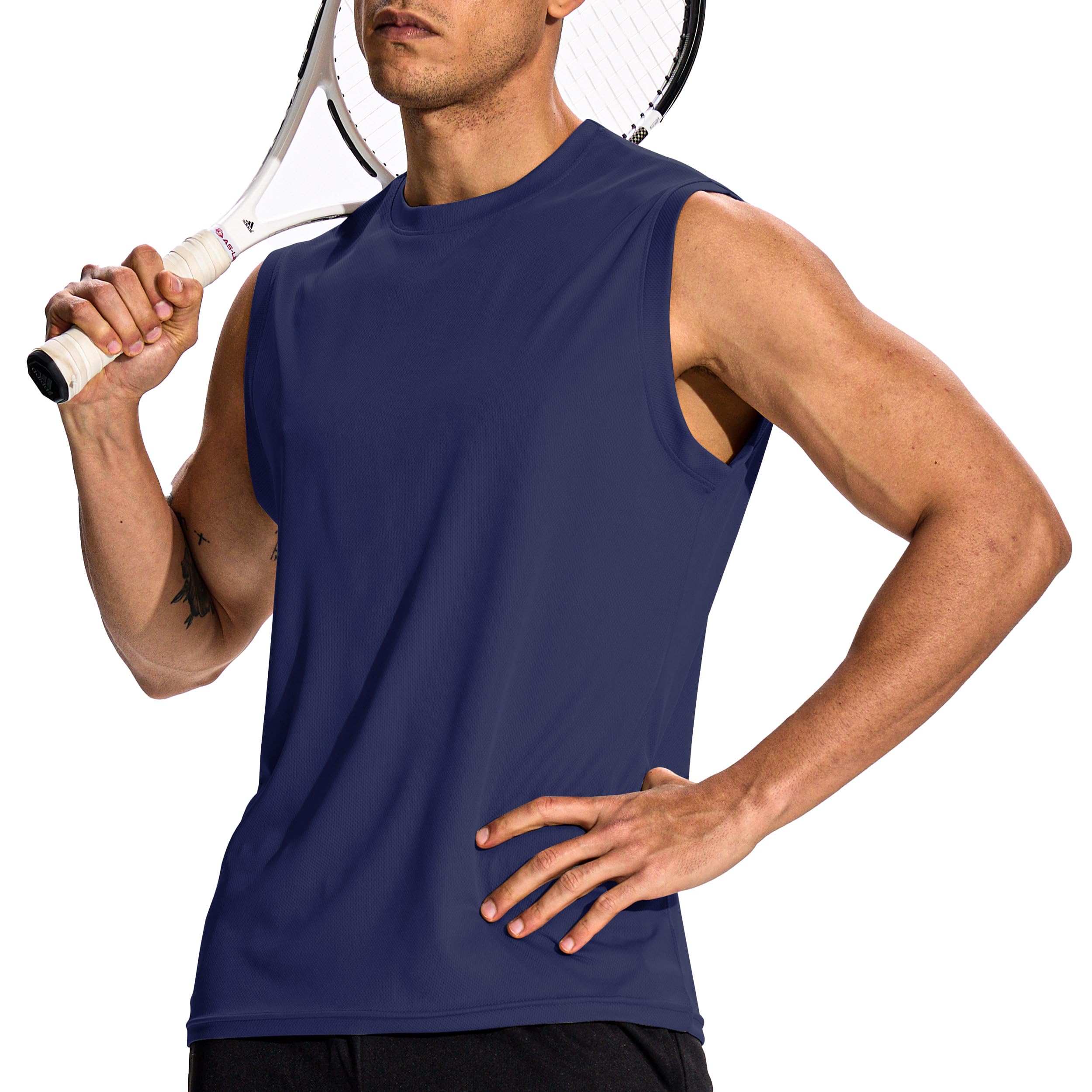 Hioutdoor 3 O 5 Confezioni Canotta Sportiva Da Uomo Senza Maniche Camicia Fitness Sotto Le Ascelle Muscolare Ad Asciugatura Rapida Corsa Traspirante Palestra Funzionale Gilet Multipack
