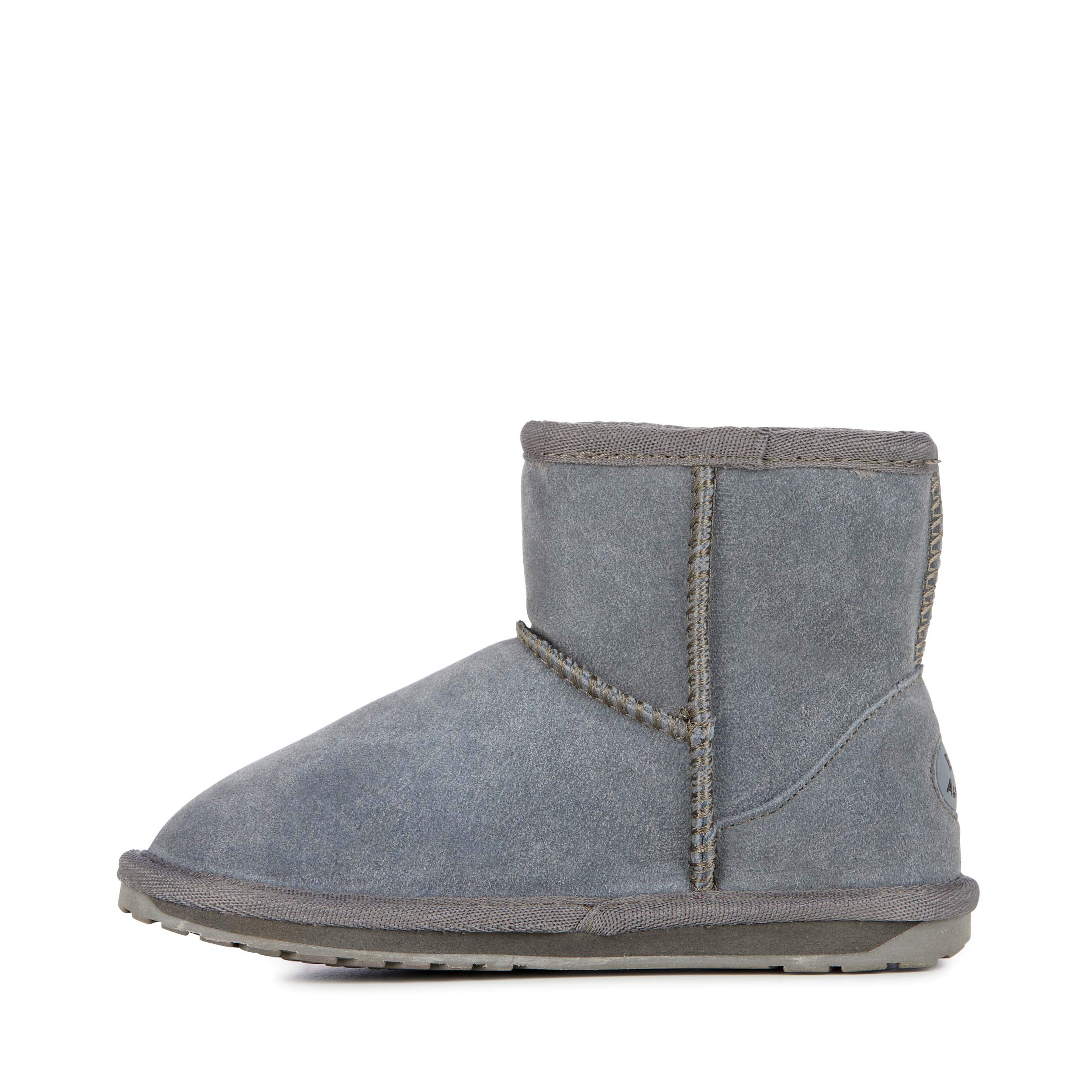 Emu Wallaby Mini dziewczęce buty z krótką cholewką, Szary w?giel, 37 EU