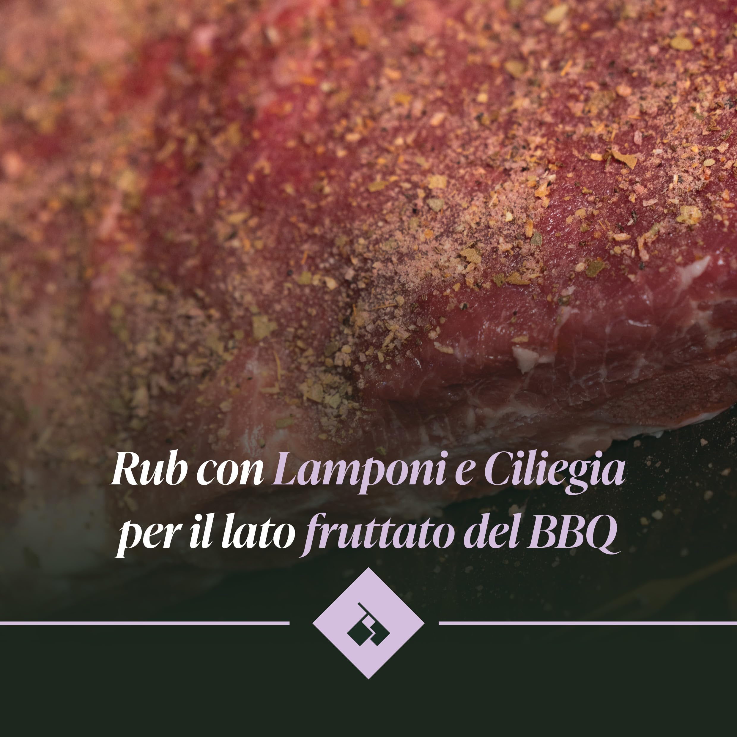 BBQ KING - Berries Rub Confezione da 1Kg, Dry Rub Bbq per Manzo Ideale per Barbecue e Grill, Set Spezie Cucina 100% Made in Italy, Miscela di Spezie per Maiale, Pollo, Selvaggina e Verdure