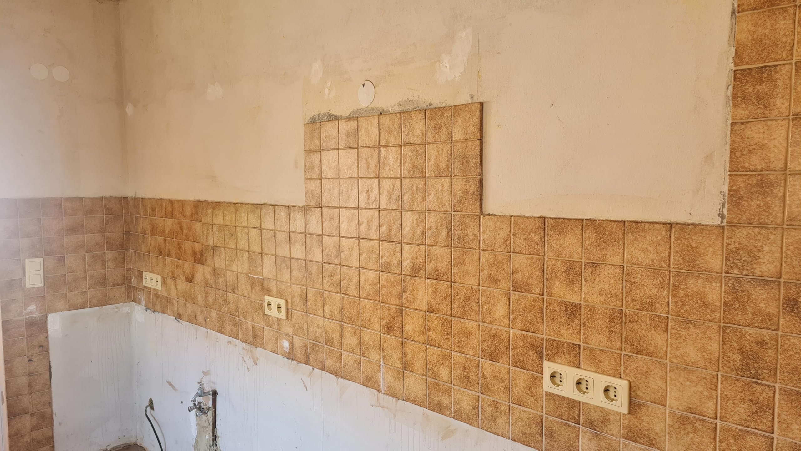 Baufan 3in1 Vernis Spécial Blanc Satiné Salle de Bain Cuisine Intérieur Peinture Carrelage Finition Vitrification