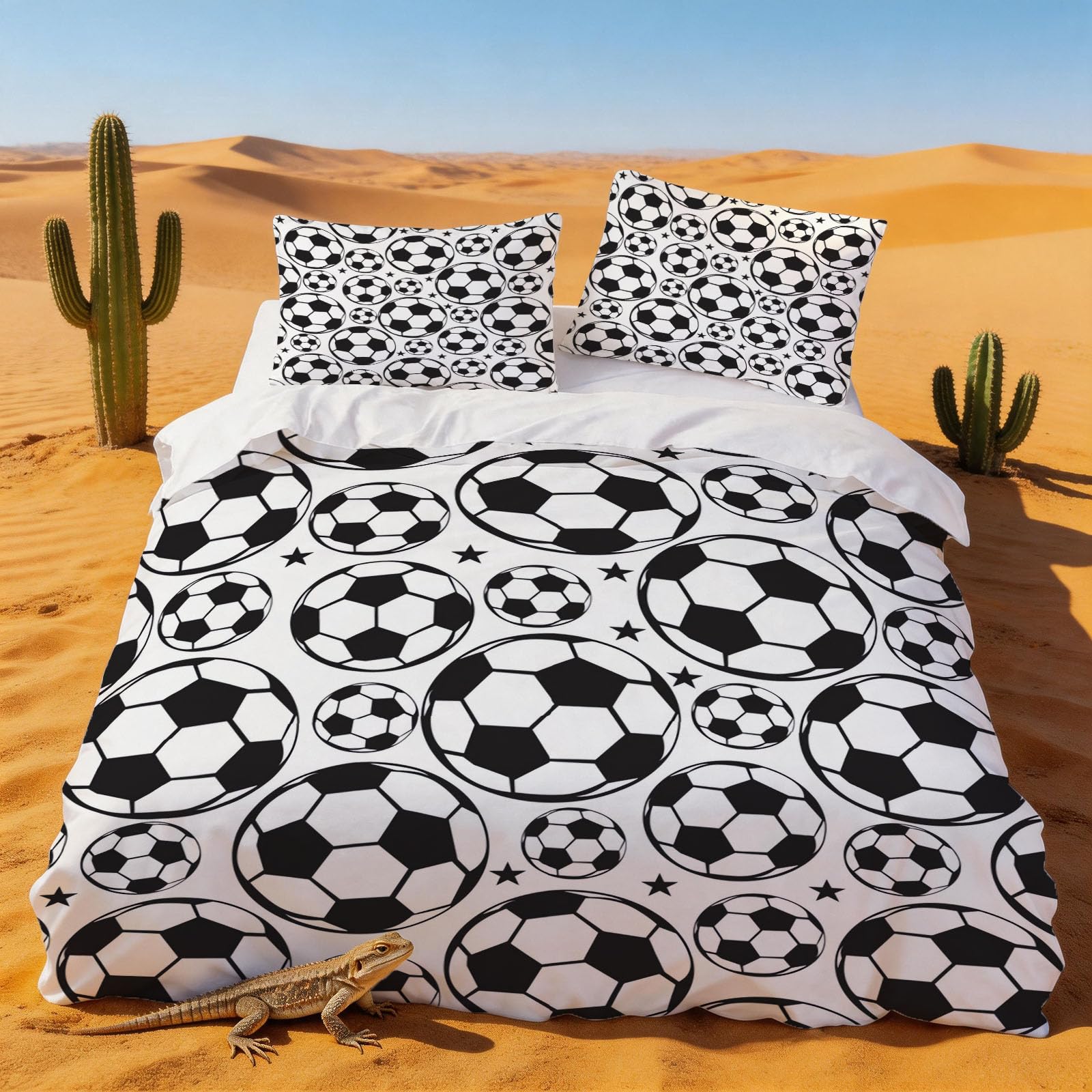 Housse de couette foot 140x200 le cadeau d'anniversaire parfait pour jeune joueur