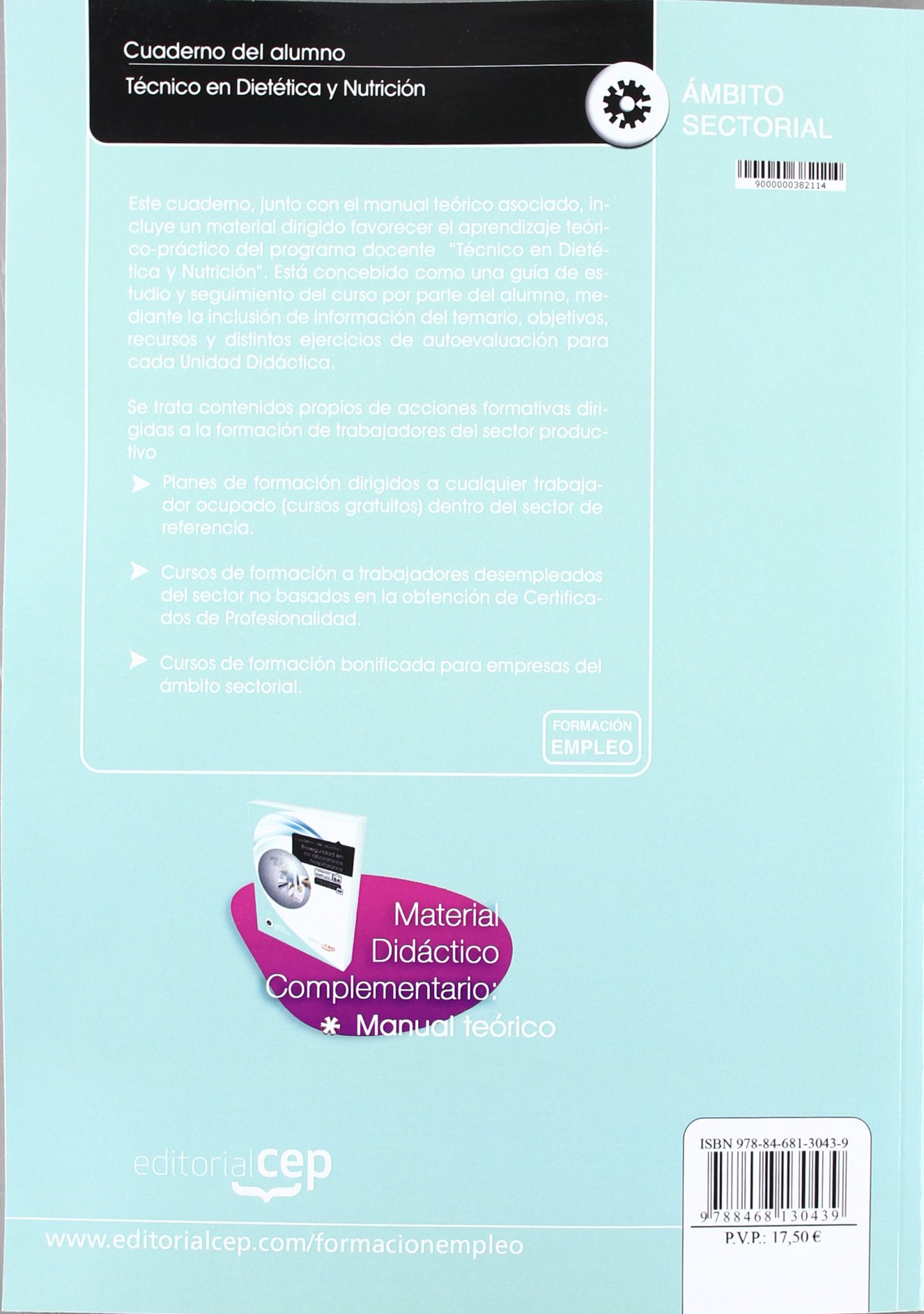 Cuaderno del alumno Técnico en Dietética y Nutrición. Formación para el Empleo